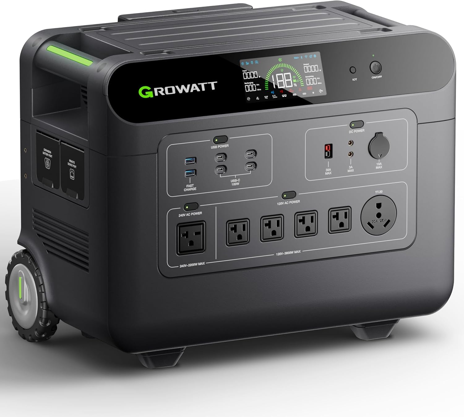 GROWATT Portable Power Station 3600Wh,HELIOS 3600 Electric