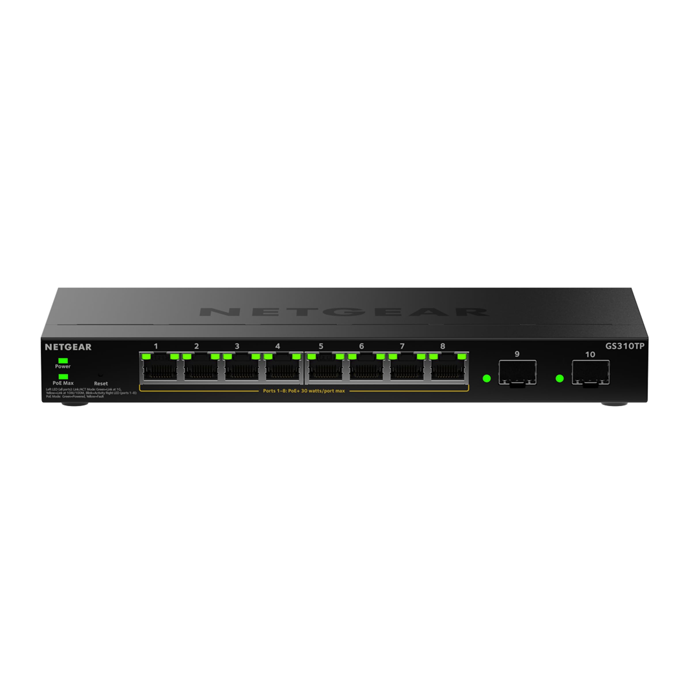 NETGEAR 10-Port Gigabit Ethernet PoE Managed Network Switch