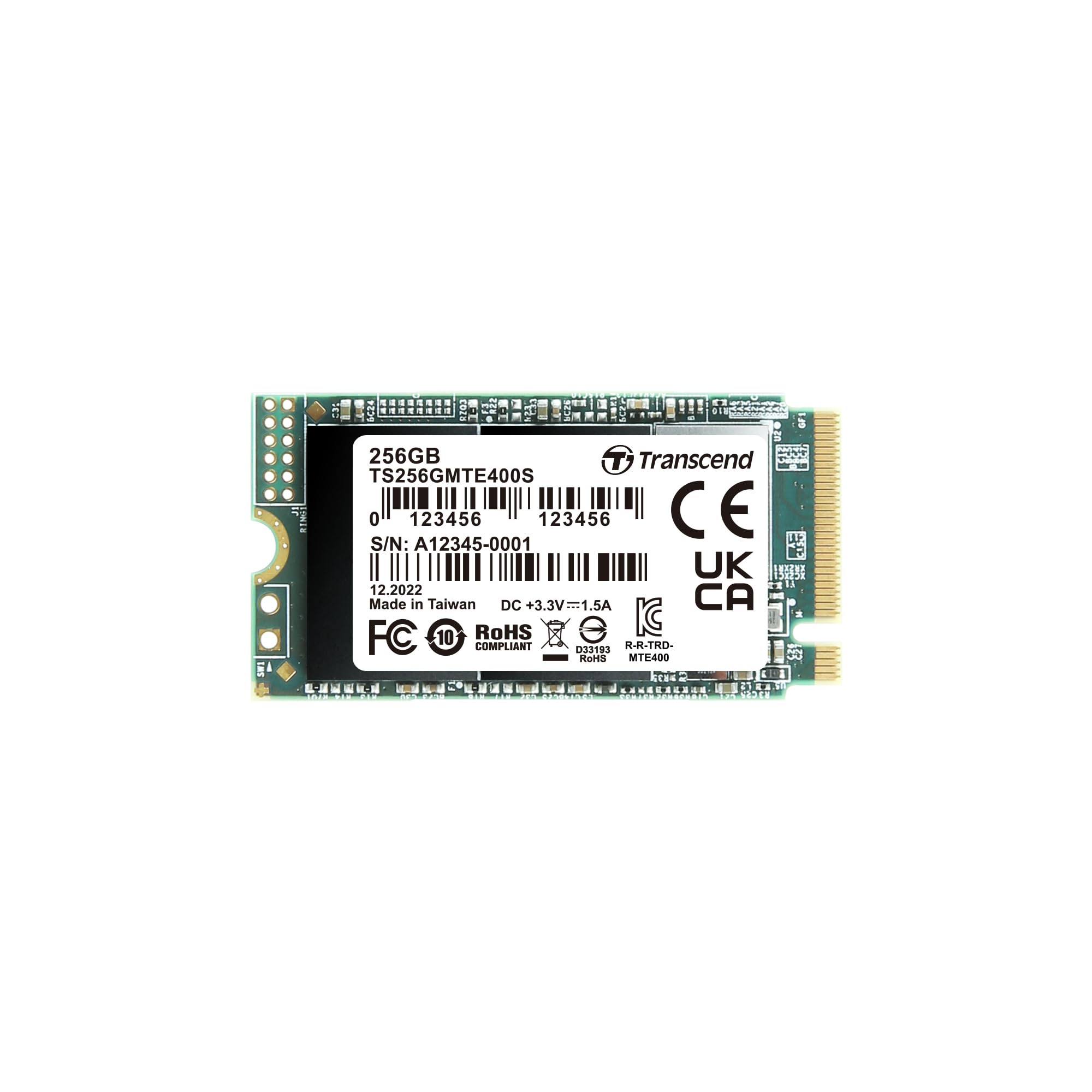 Transcend MTE400S M.2 2242 PCIe Gen3x4 SSD