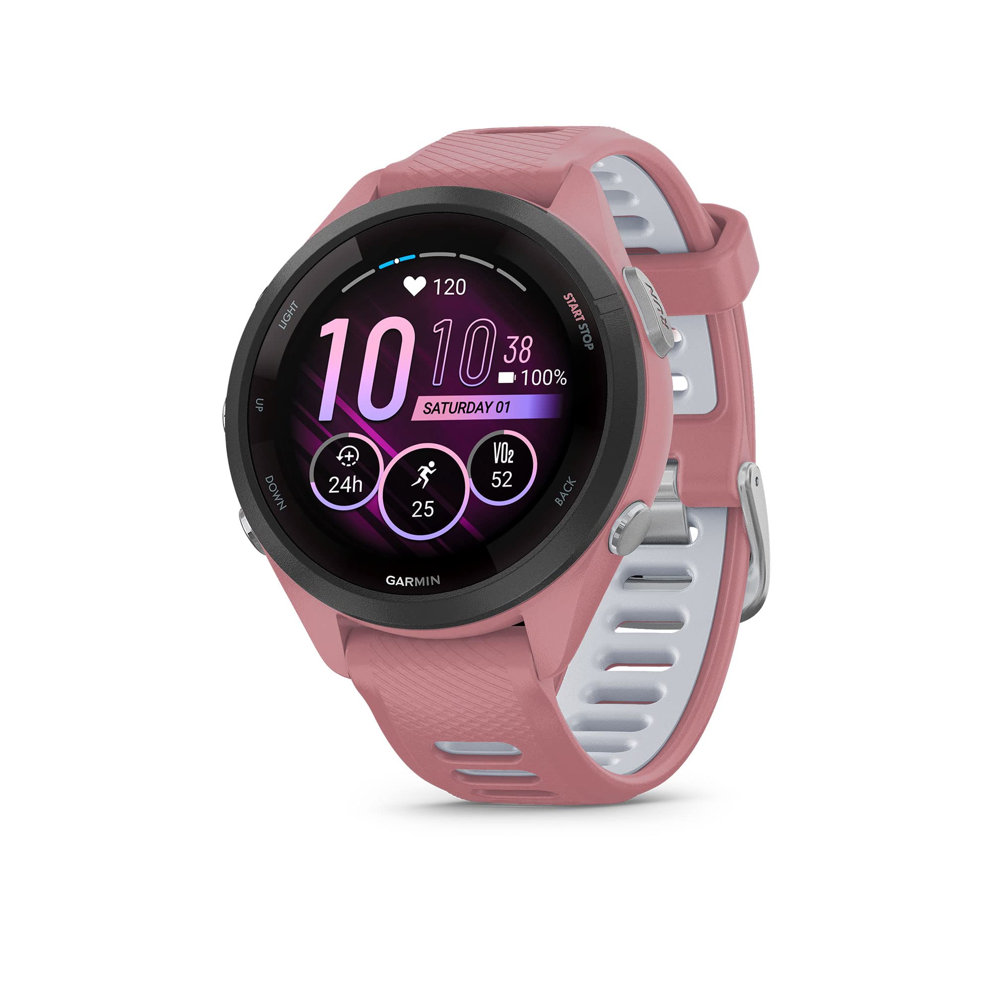 Garmin Forerunner 265S Running Smartwatch, Colorful AMOLED