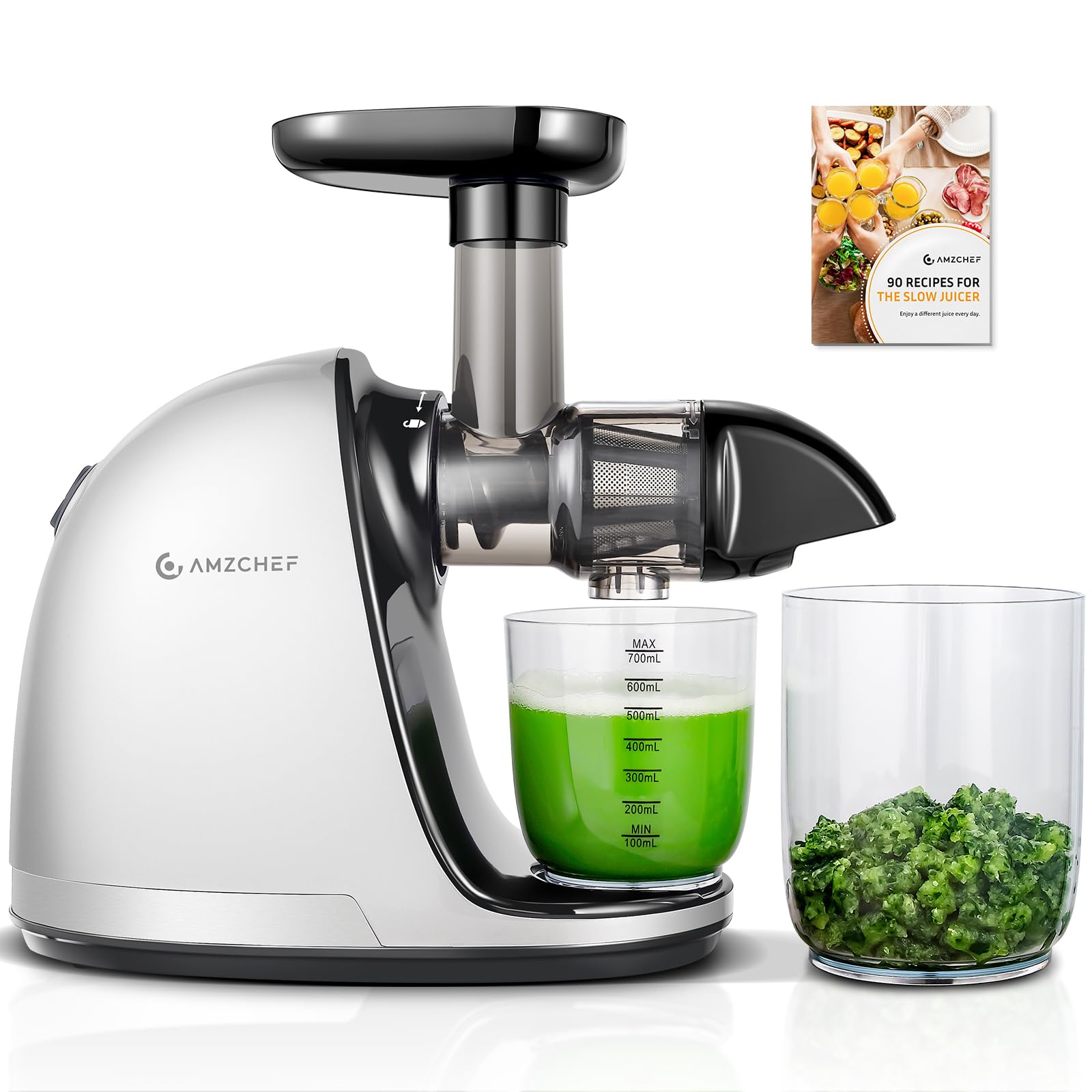 Cold PressJuicer,AMZCHEF Slow Masticating Juicer Machines
