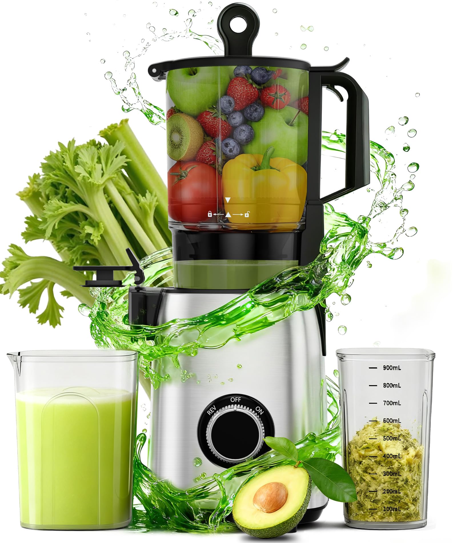 Electactic Cold Press Juicer,With 5.4