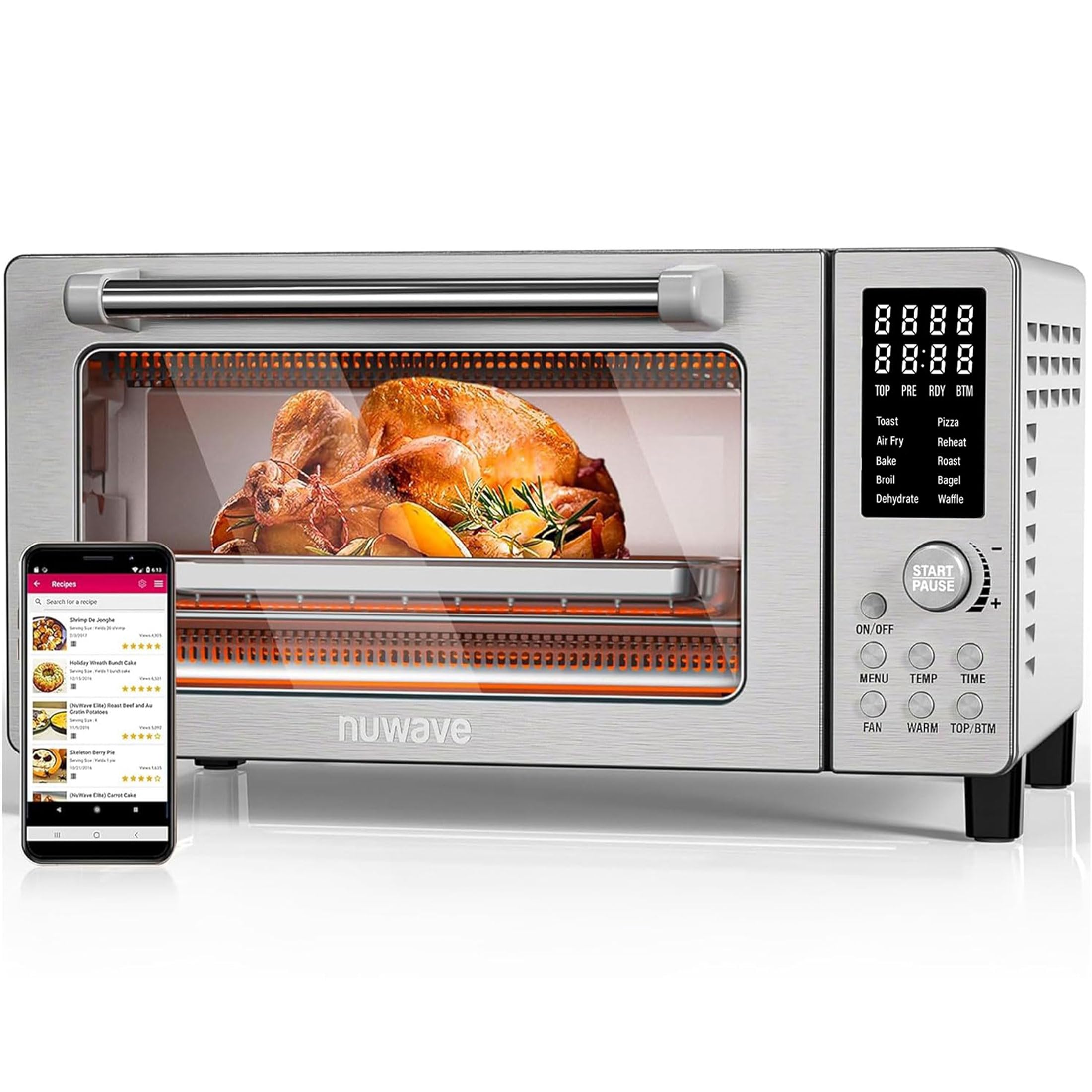 Nuwave Bravo Air Fryer Toaster Smart Oven