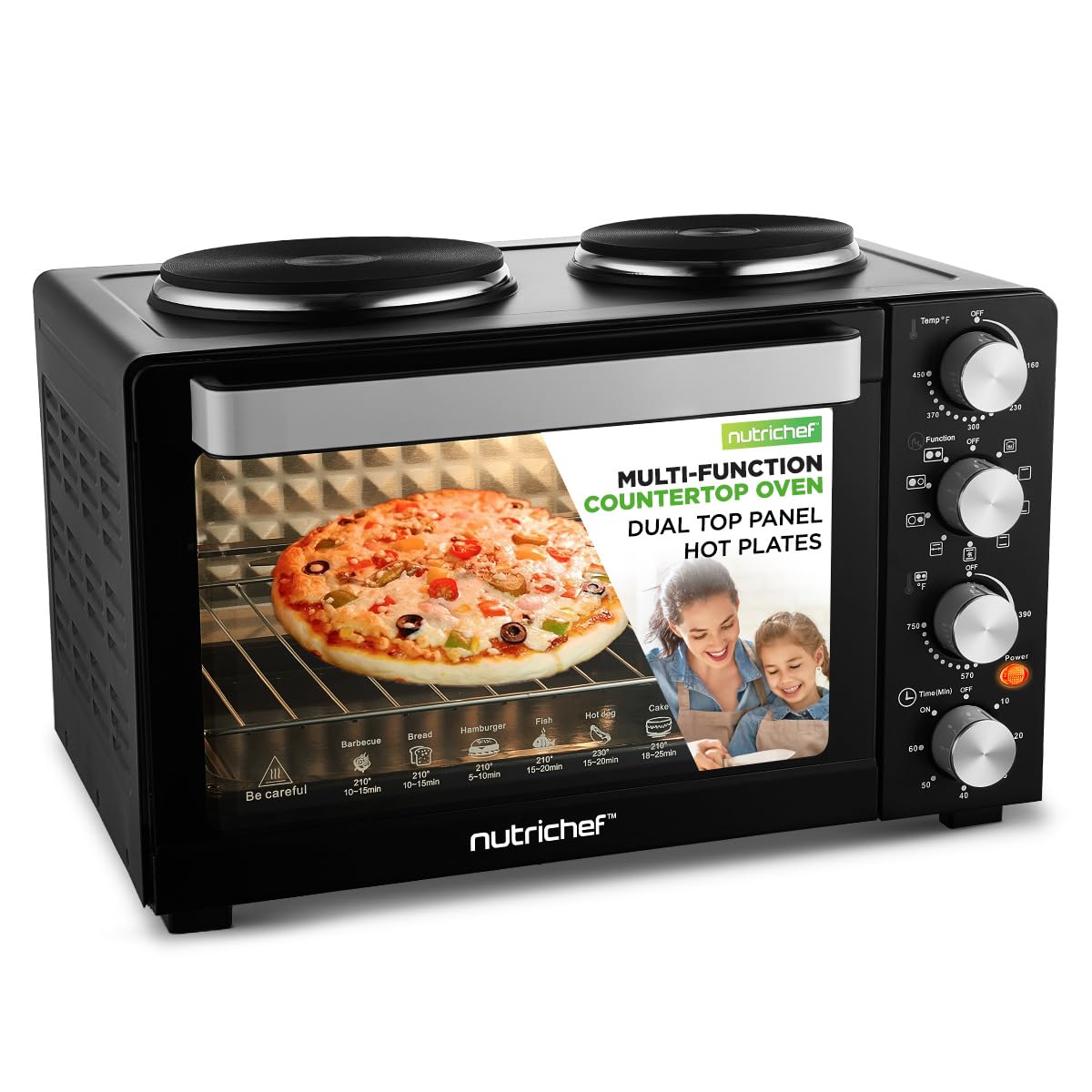 Nutrichef 2-in-1 Convection Oven & Cooker -