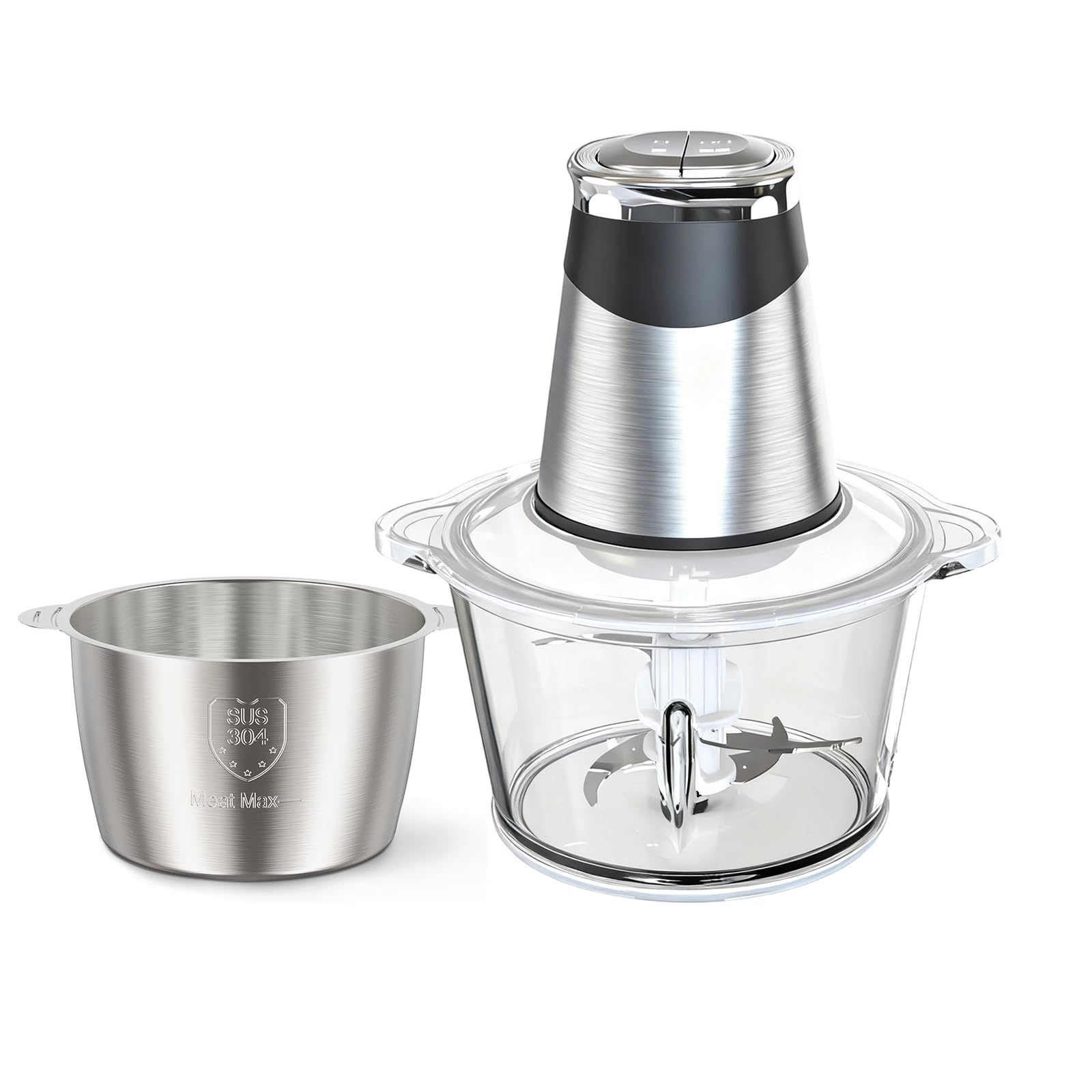MEGAWISE Food Processor, 800W Electric Meat Grinder