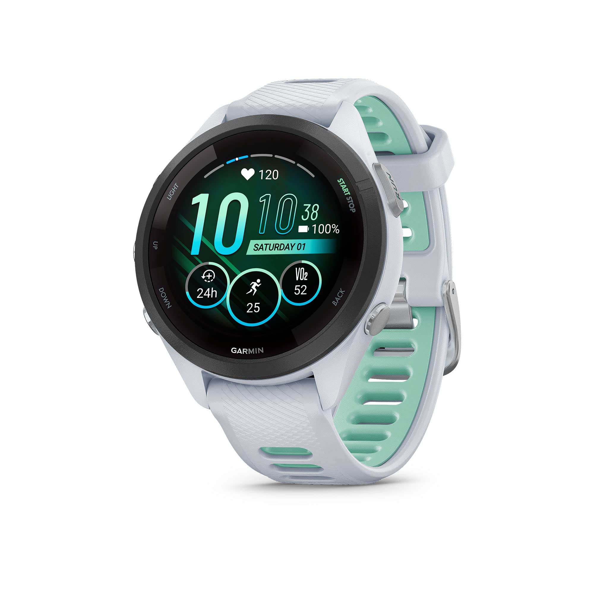 Garmin Forerunner 265S Running Smartwatch, Colorful AMOLED