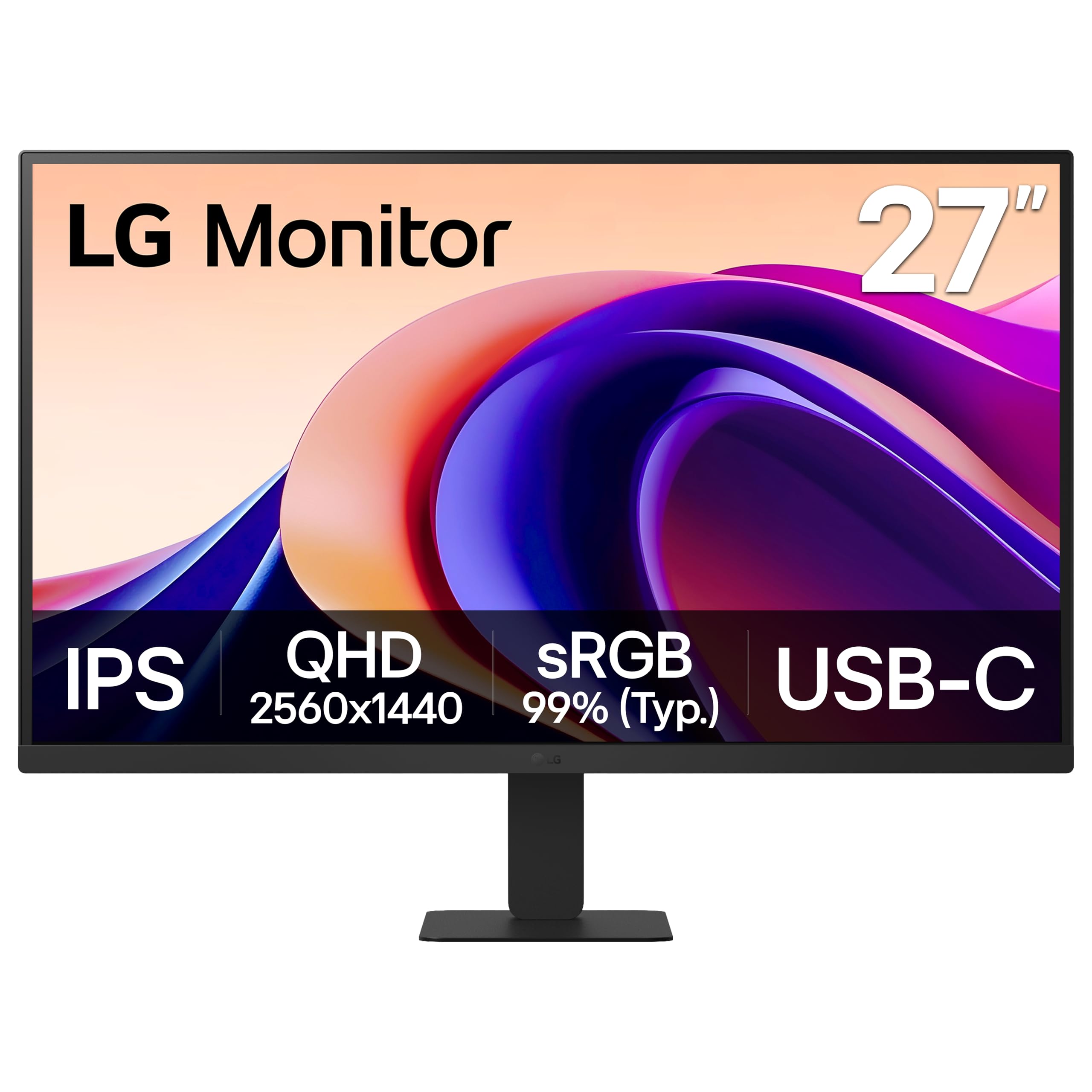LG 27U631A-B QHD IPS Computer Monitor, 100Hz
