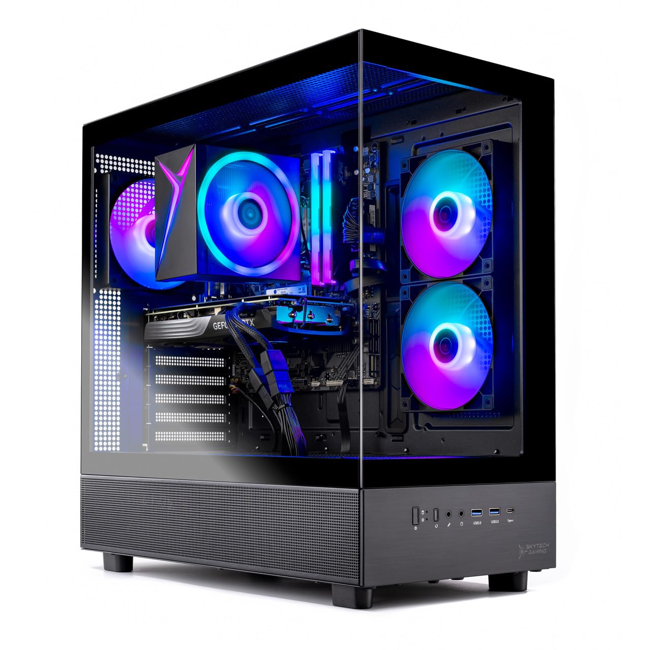 Skytech Gaming Azure 3 Desktop PC, Ryzen