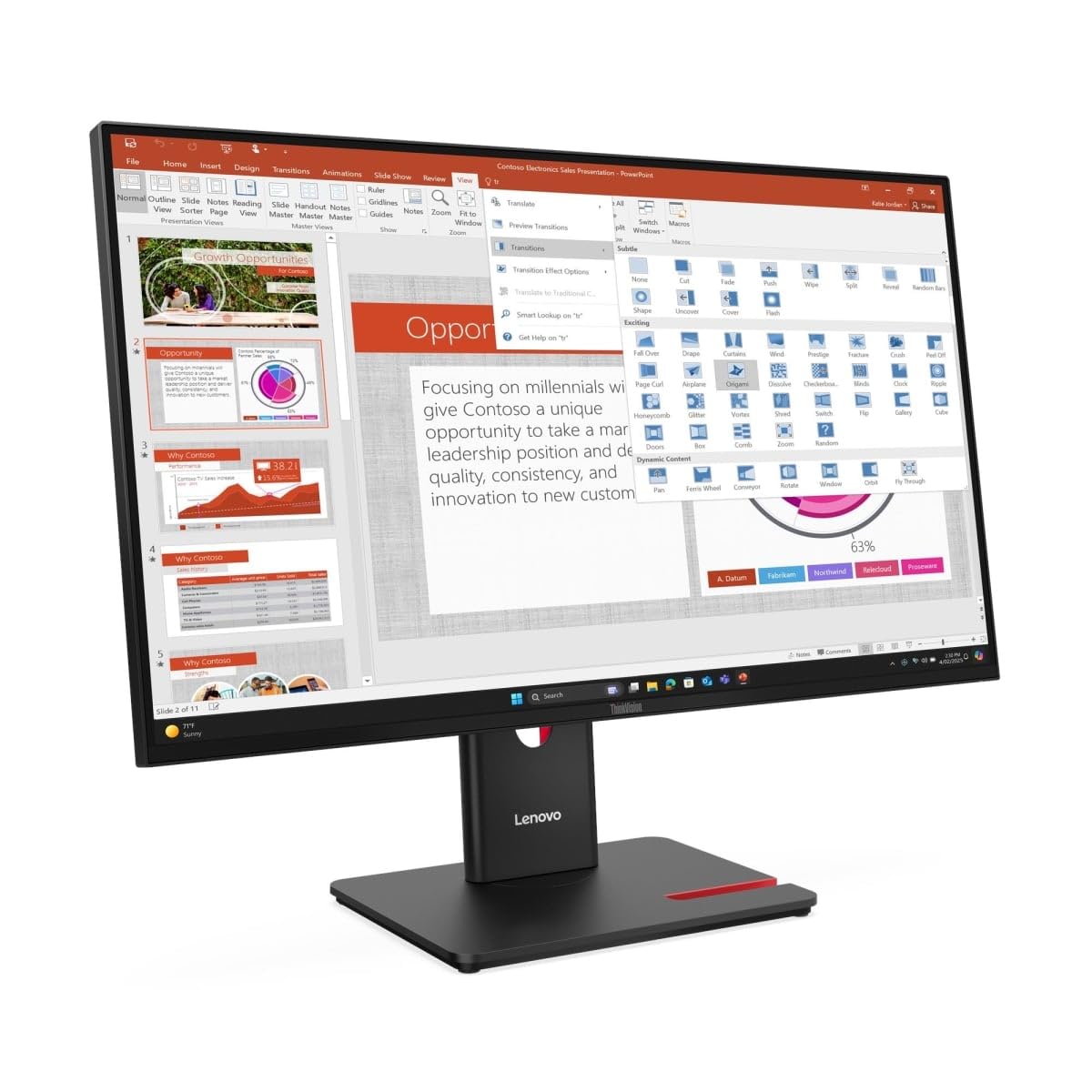 Lenovo ThinkVision T27-40 27" Class Full HD