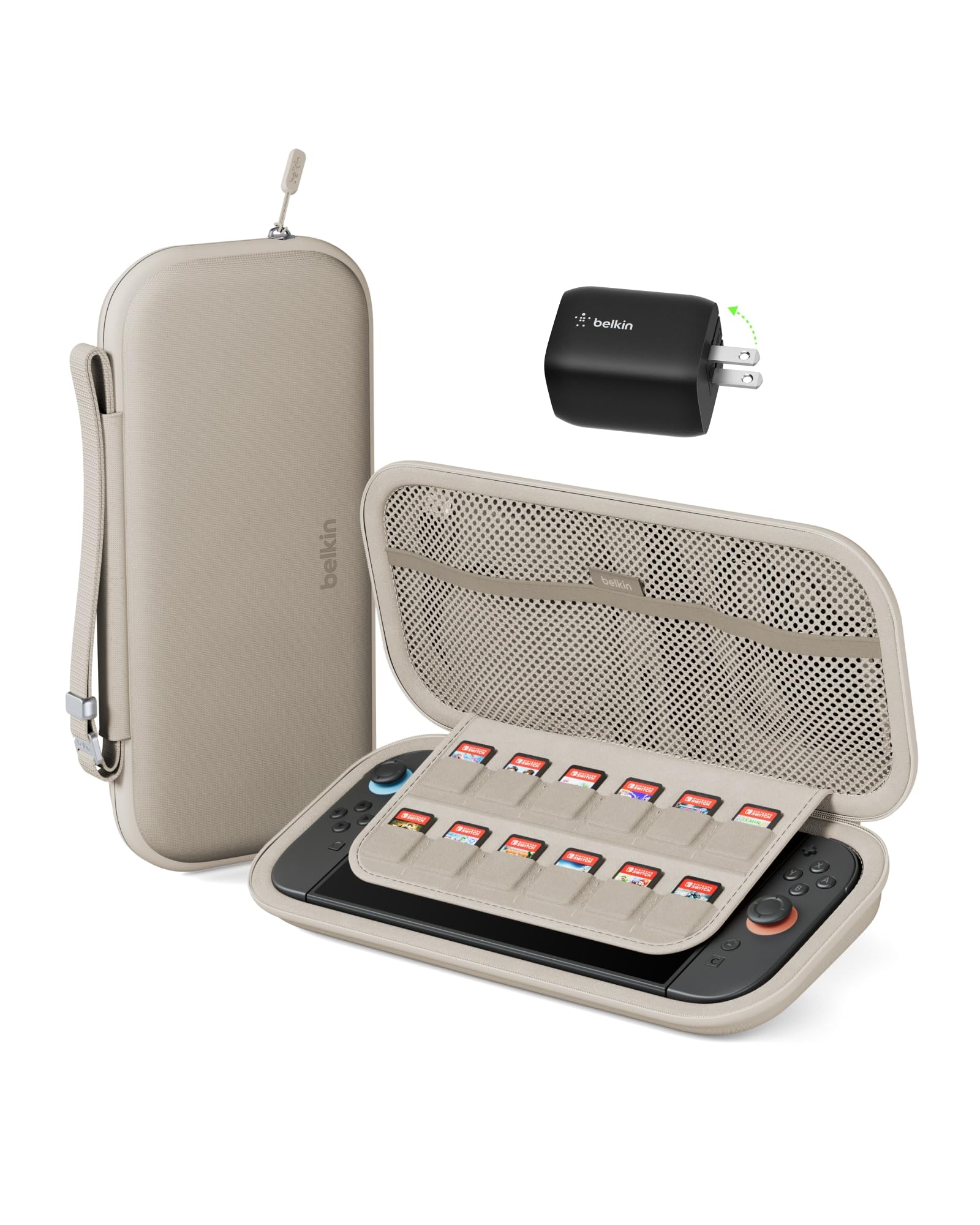 Belkin Gaming Travel Carrying w/Hard Shell + (Sand)