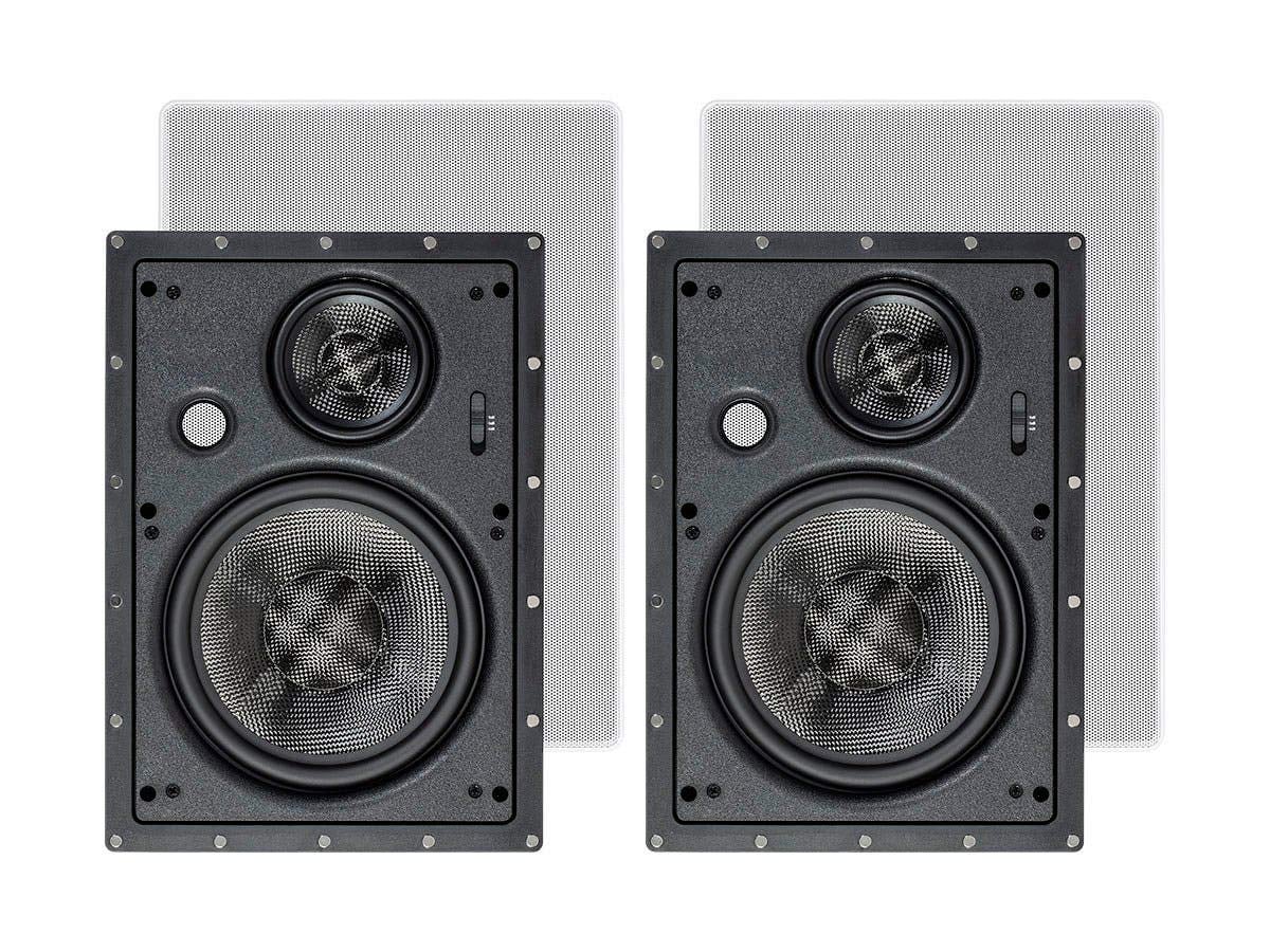Monoprice 3-Way Carbon Fiber In Wall Speakers