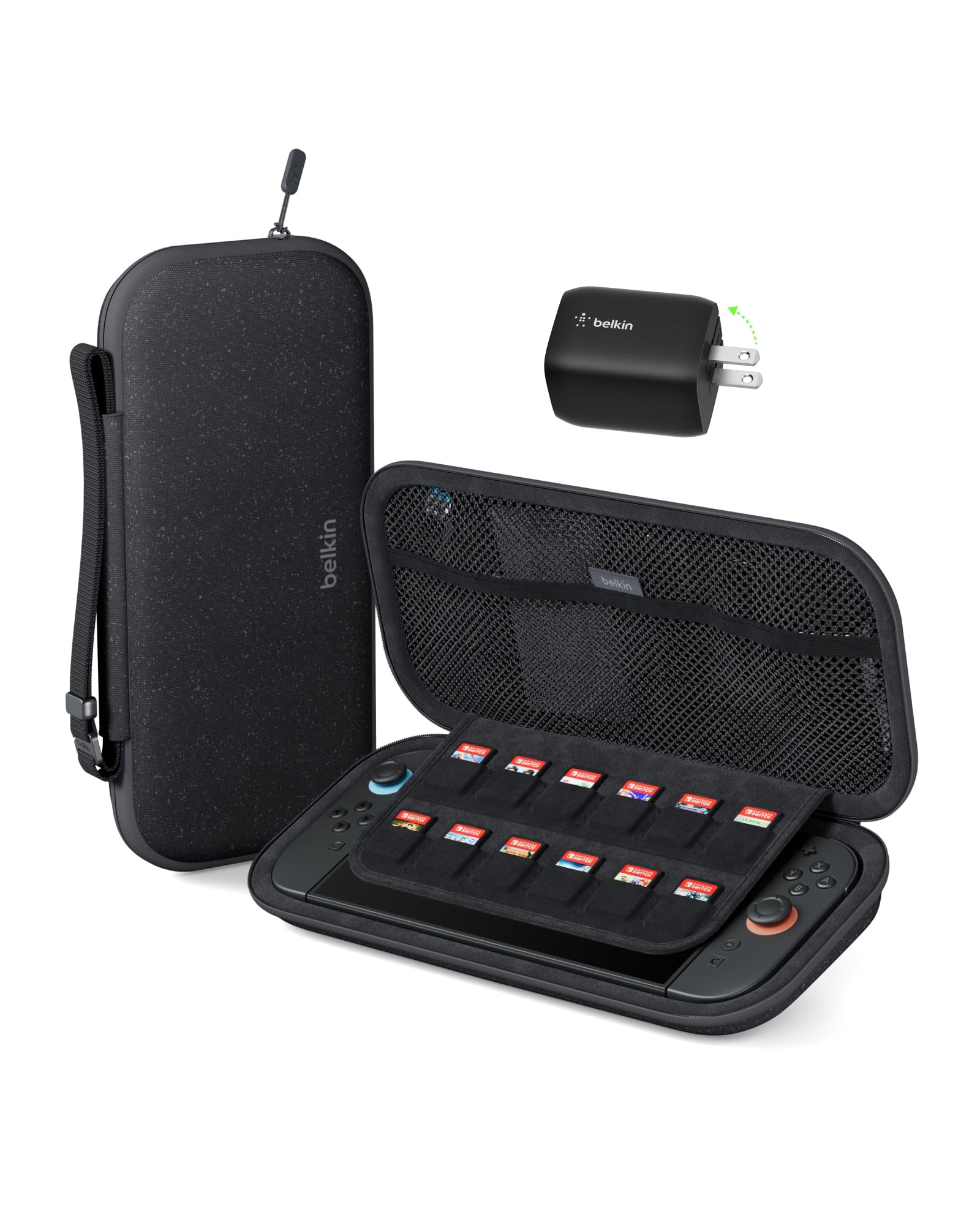 Belkin Gaming Travel Carrying w/Hard Shell + (1.81-inch, Black)