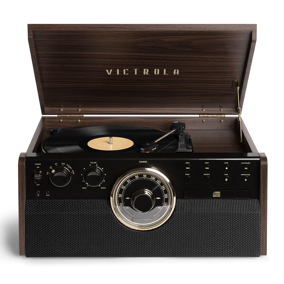 Victrola Empire Signature 7-in-1 Wood Mid Century