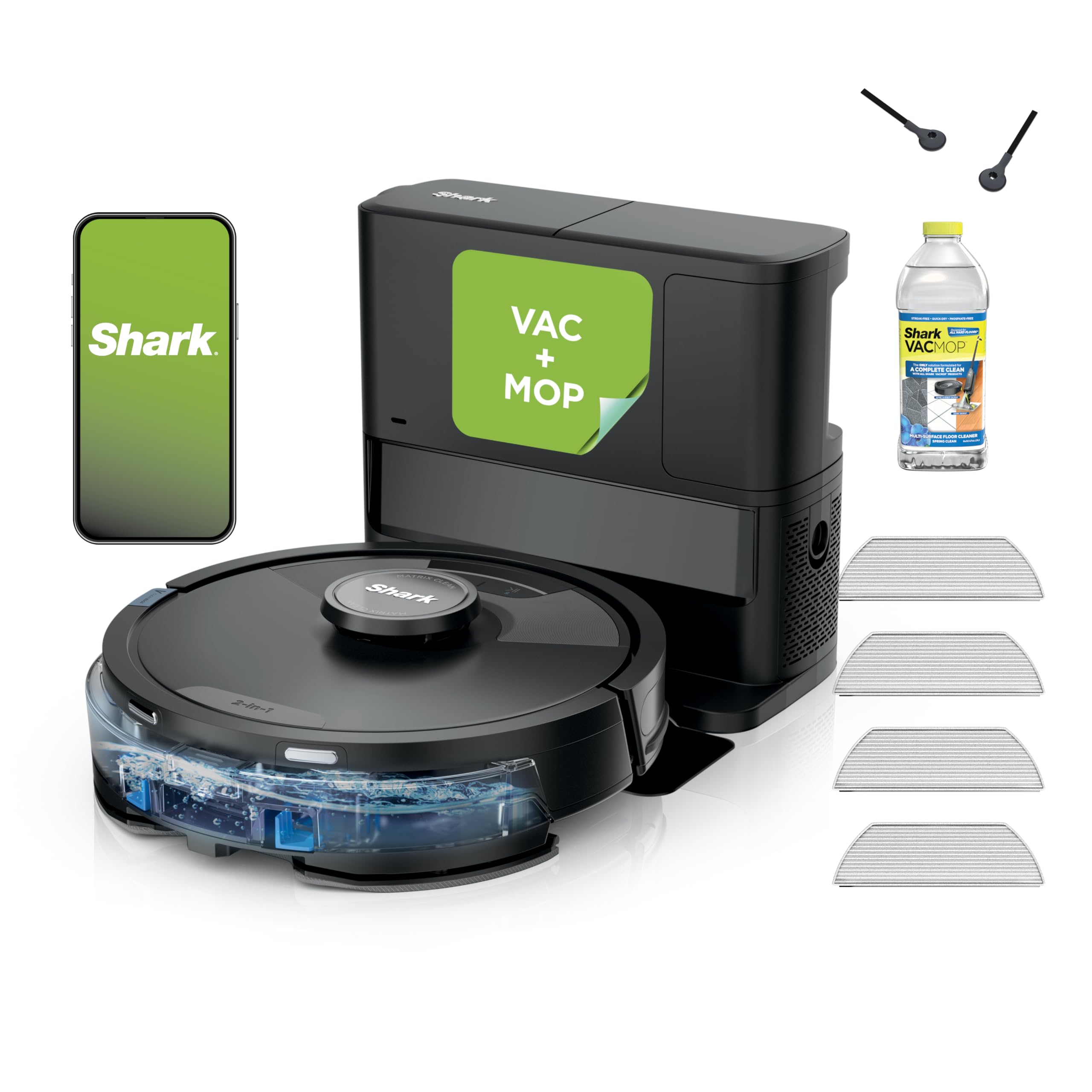 Shark Matrix Plus Robot Vacuum Mop, Sonic (Black)