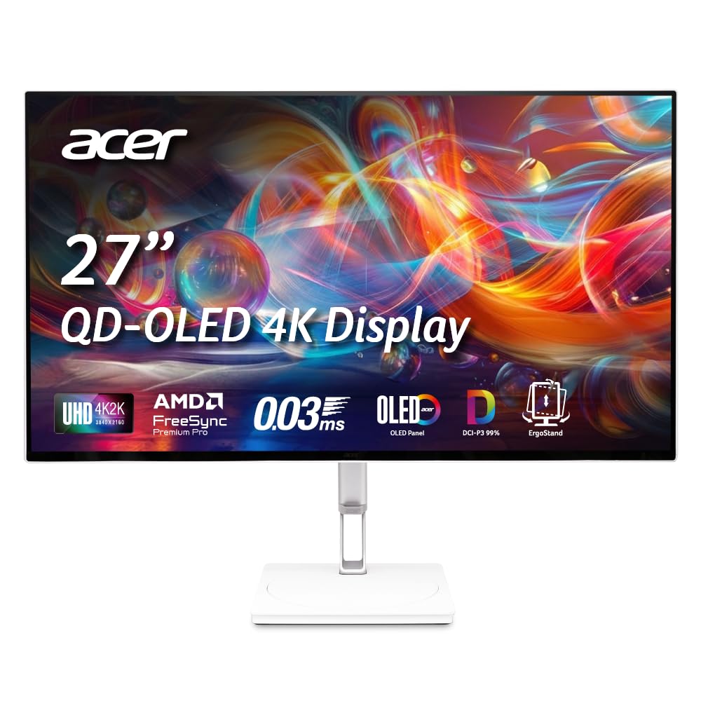 Acer 4K QD-OLED Office Monitor CE270K Gwmiipprx