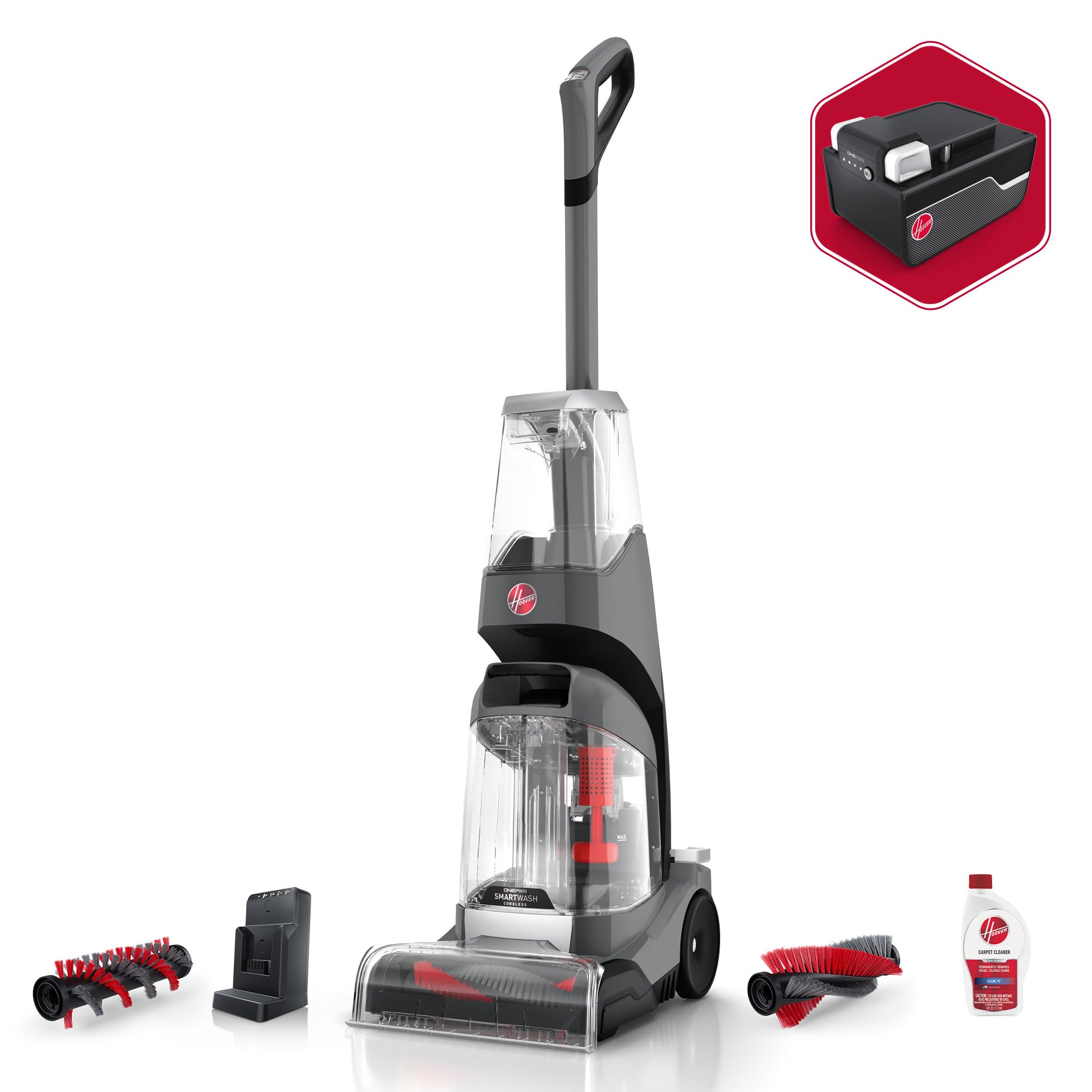 Hoover ONEPWR SmartWash Cordless Carpet Cleaner Machine