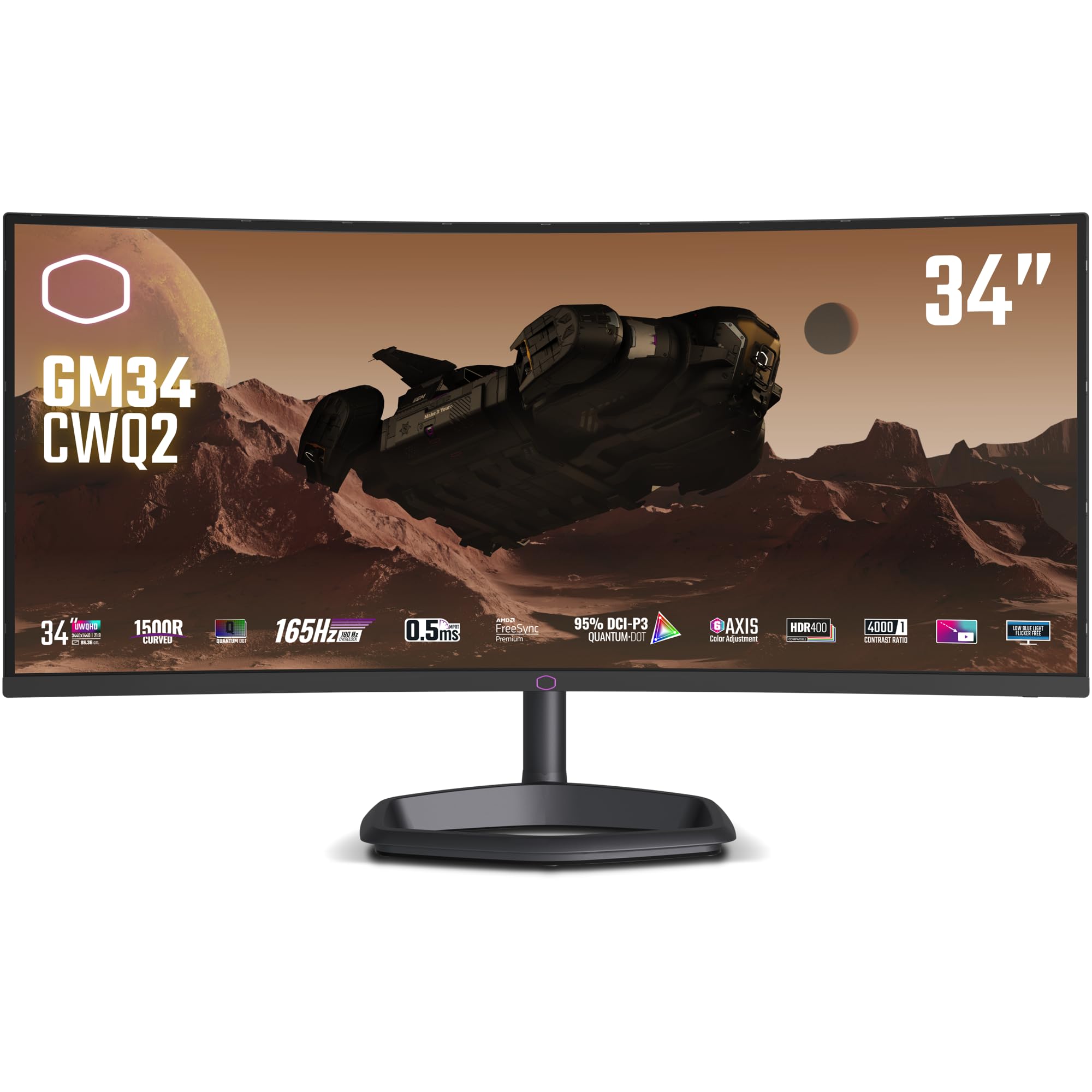 Cooler Master GM34-CWQ2 34” Curved UWQHD 3440