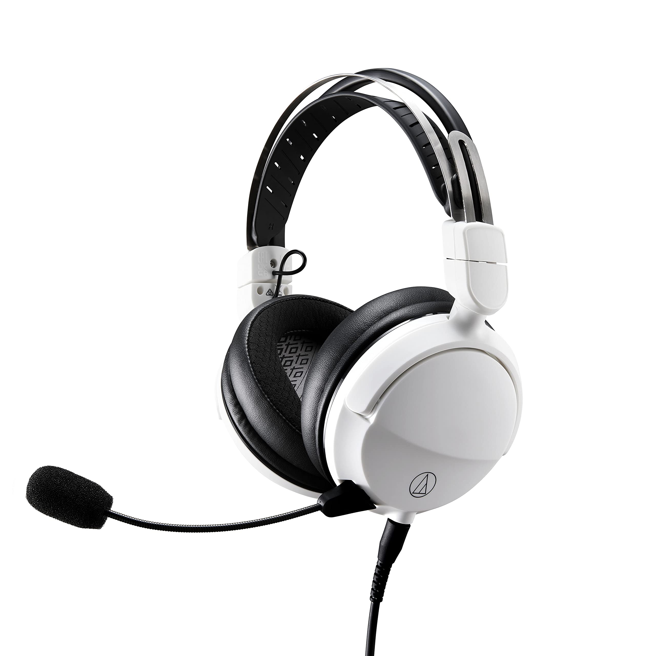 Audio-Technica ATH-GL3WH Closed-Back Gaming Headset, White