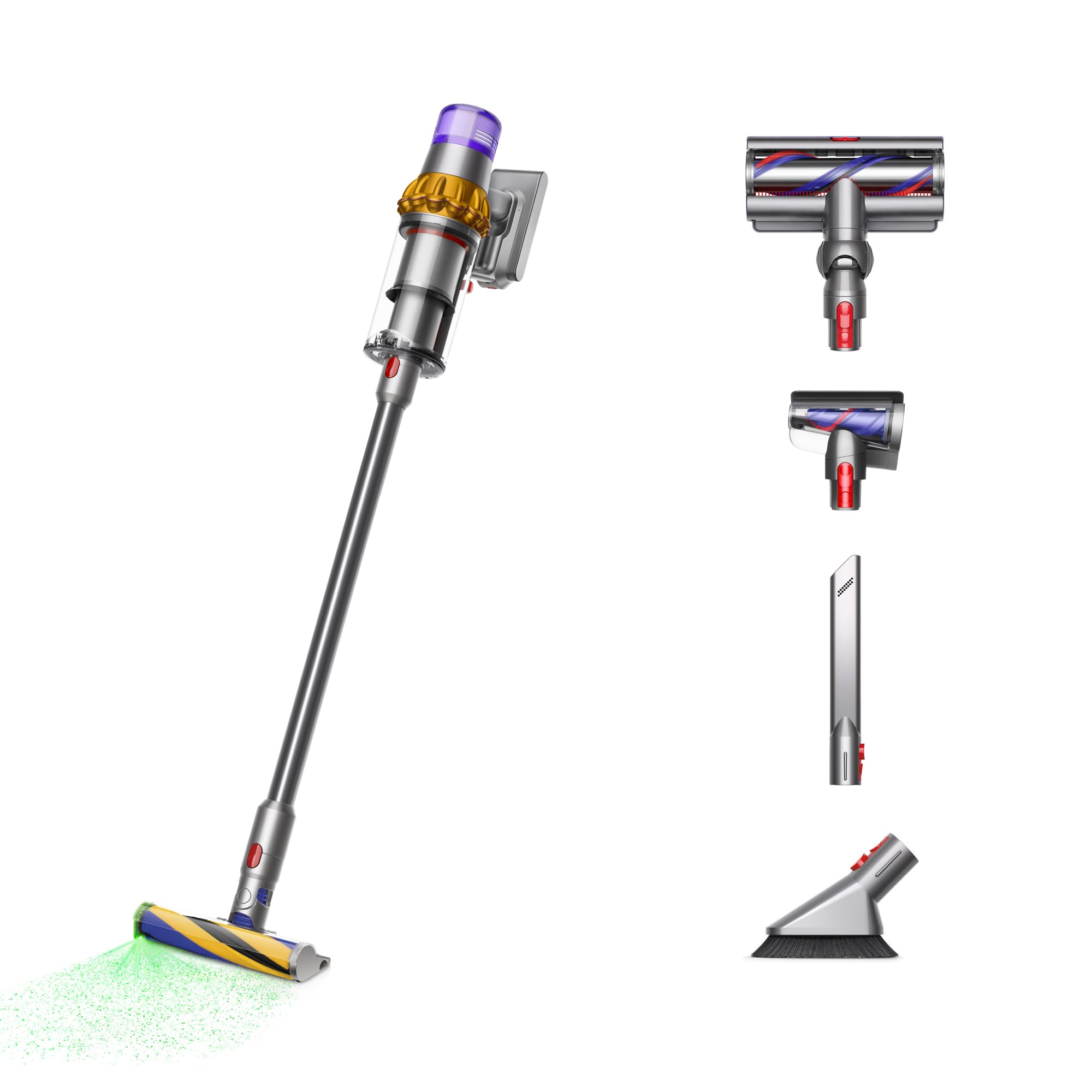 Dyson V15 Detect Plus Cordless Vacuum, Illumination
