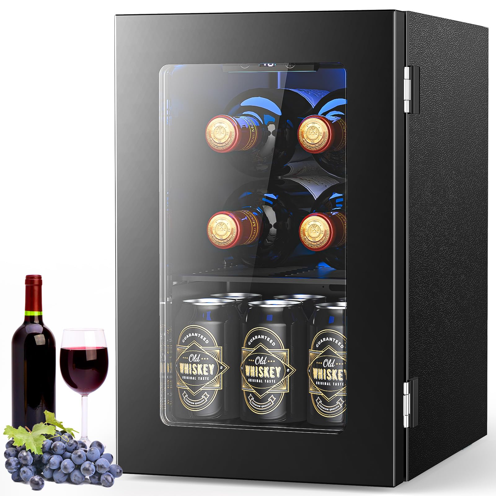 Electactic Wine Fridge Freestanding Counter-top, 24 Cans