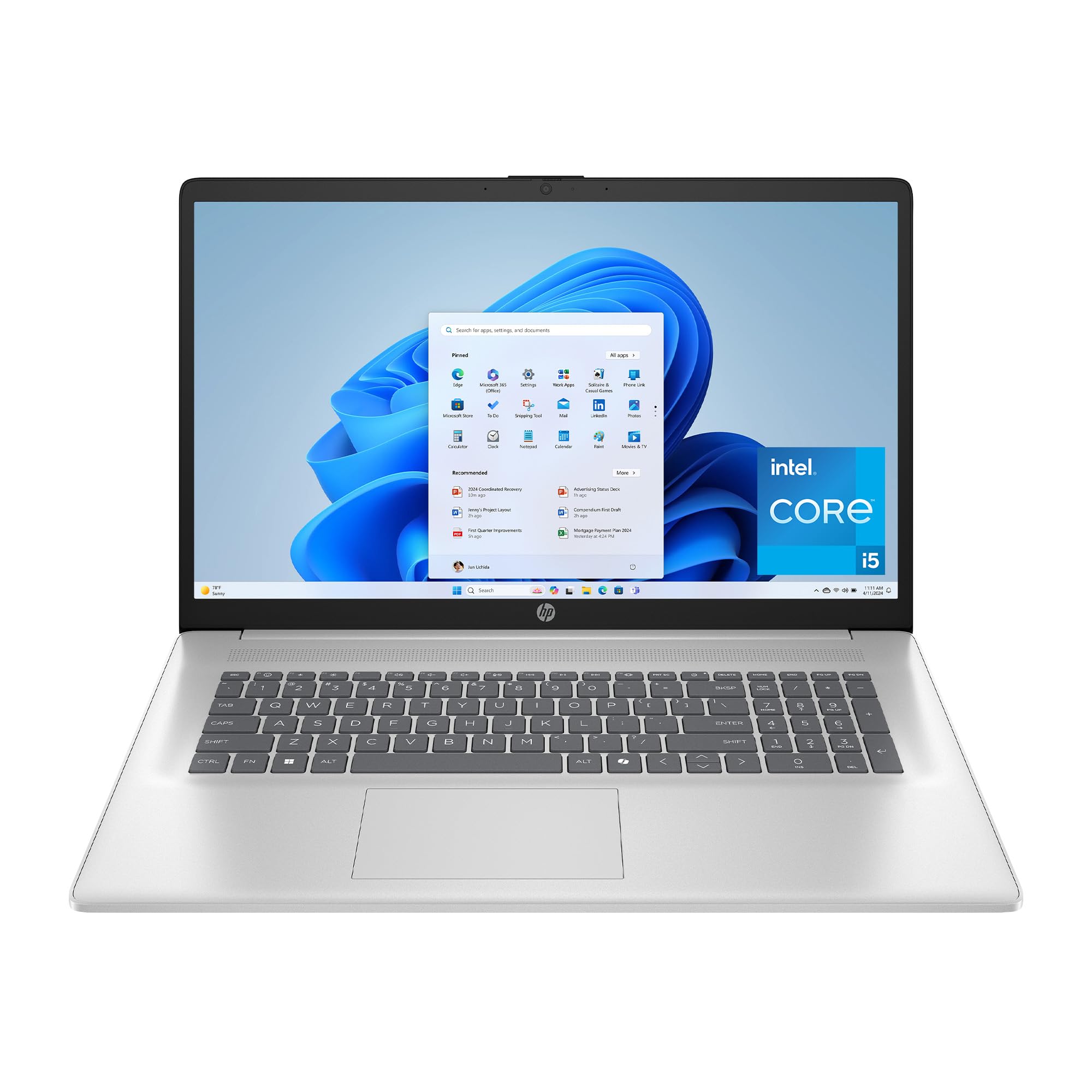 HP 17.3 Laptop, FHD Display, Intel Core