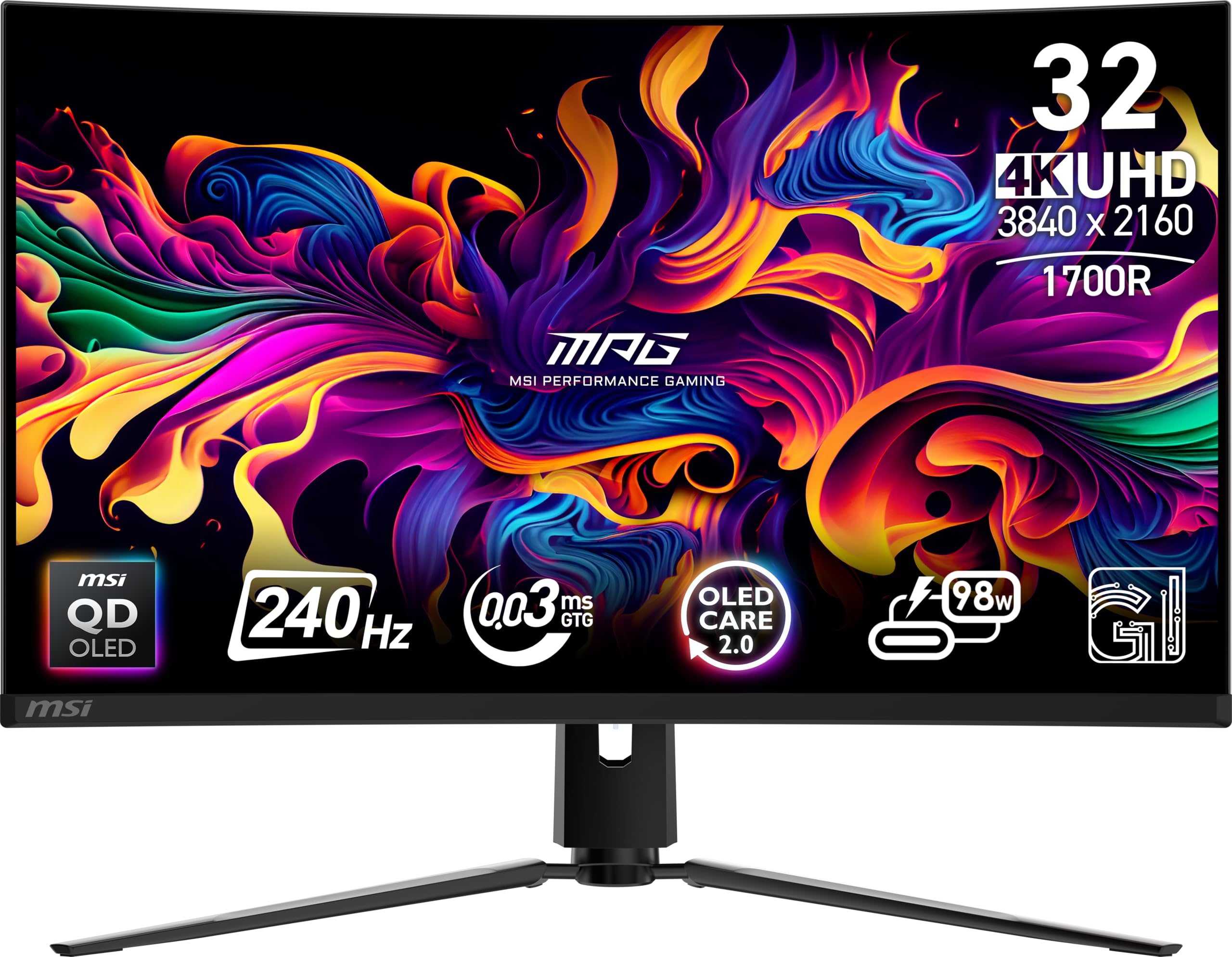 msi MPG 321CURX QD-OLED, 4K UHD