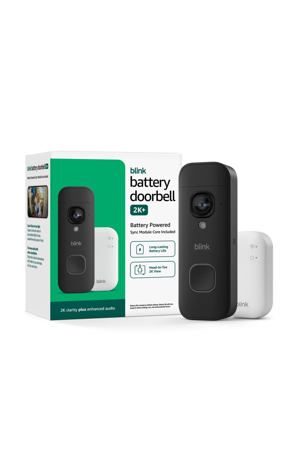 Blink Battery Doorbell 2K+ Wireless video doorbell