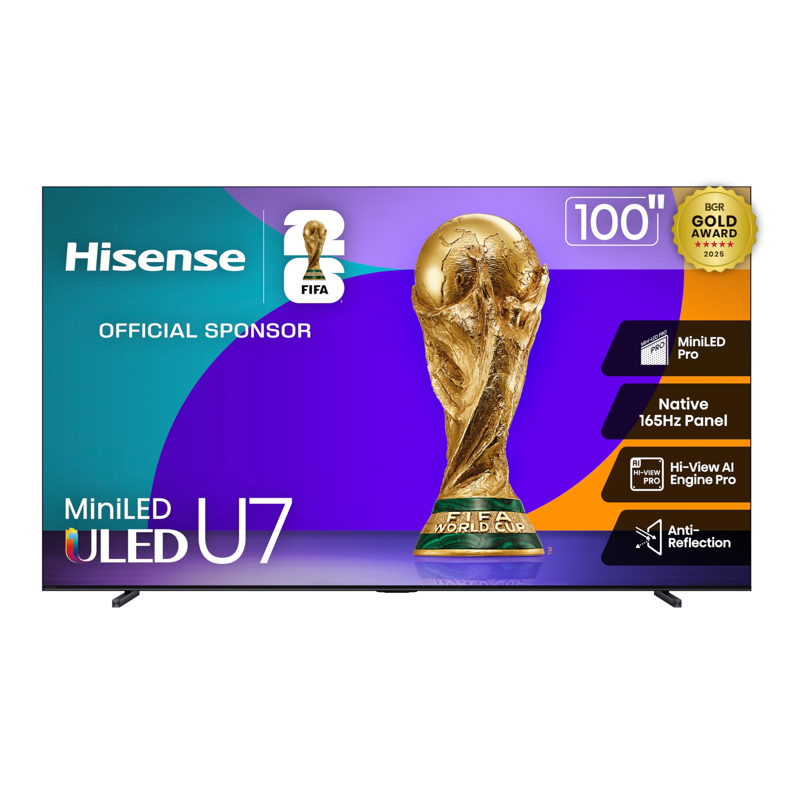 Hisense 100" U7 Mini-LED ULED 4K UHD