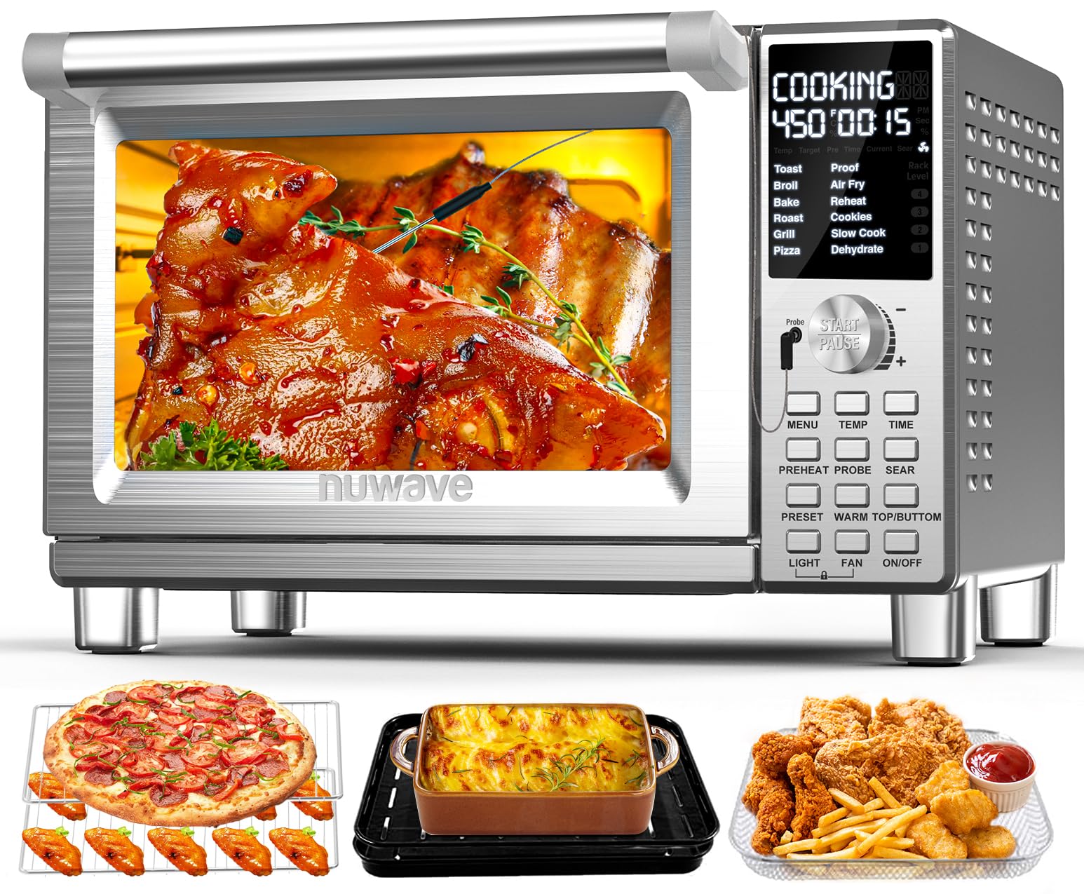Nuwave Bravo Pro Smart Toaster Oven Countertop