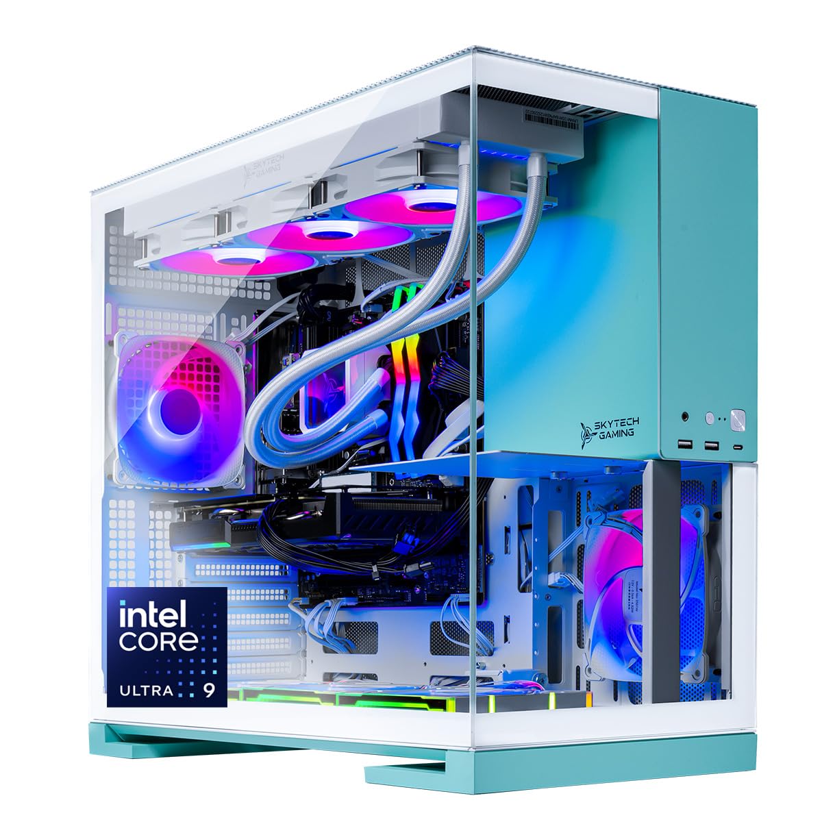 Skytech Gaming Aqua Desktop PC, Intel Ultra