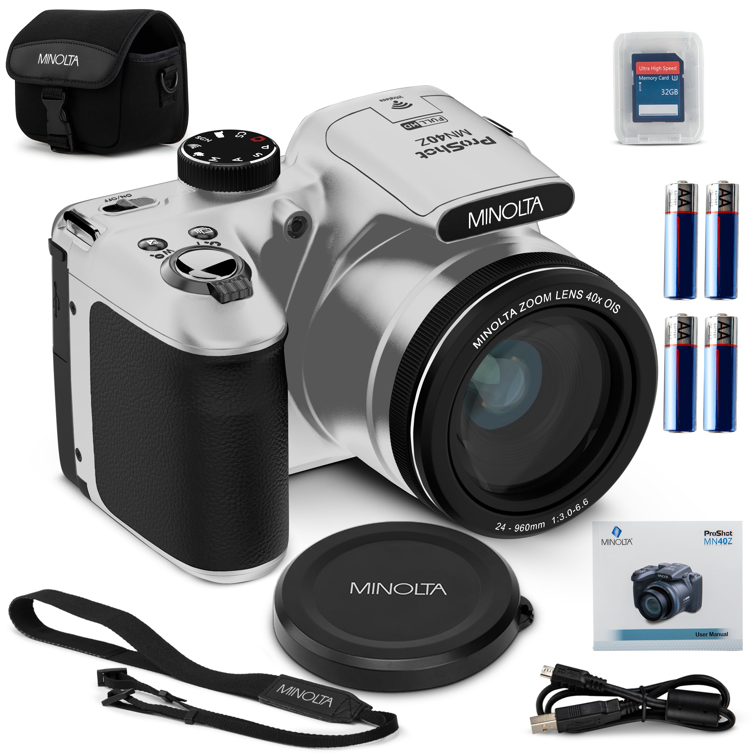 Minolta MN40Z 20MP Digital Camera, 40x