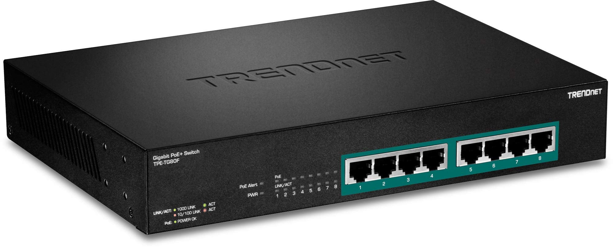 TRENDnet 8-Port Gigabit Full Power Poe+ Switch