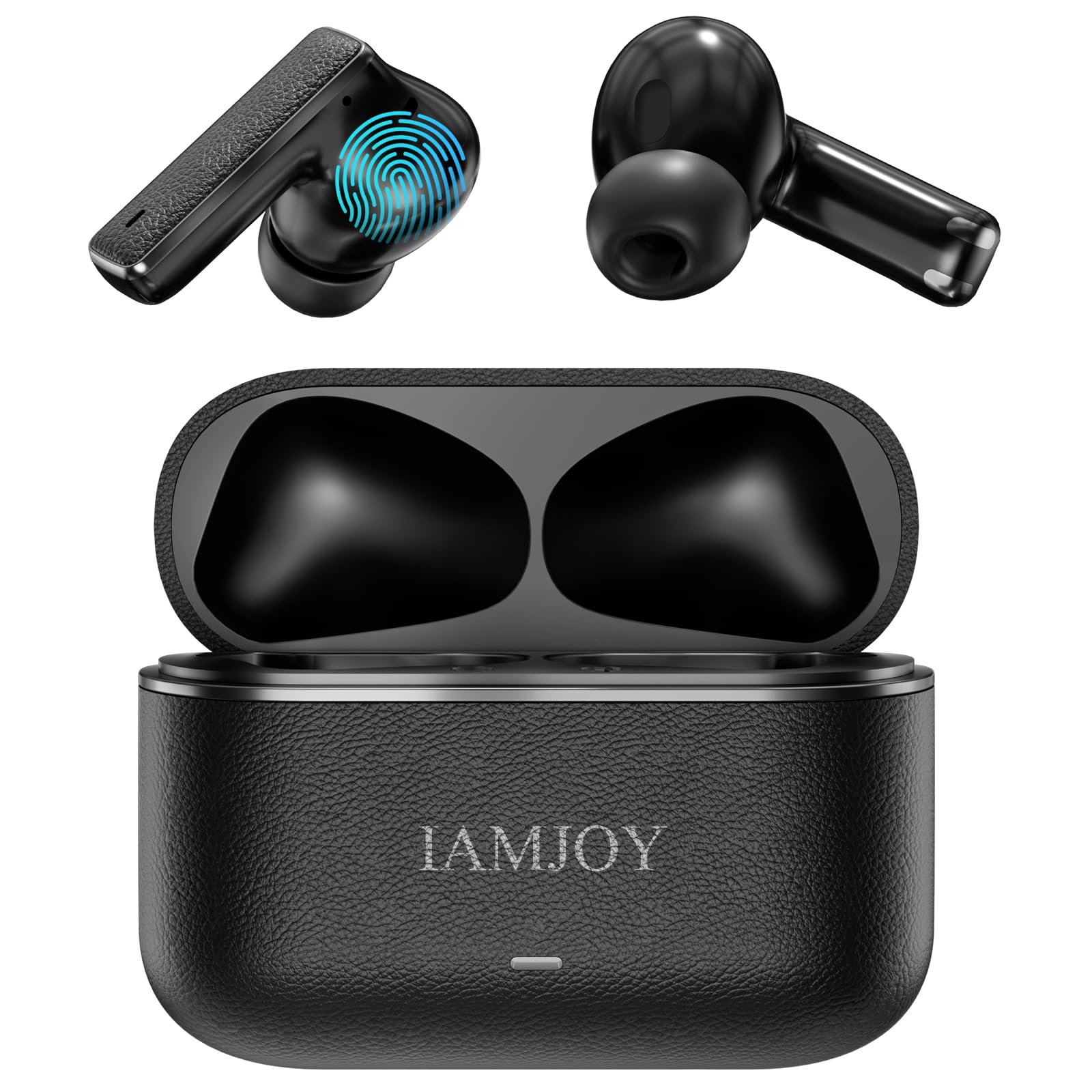 IAMJOY AI Translation Earbuds, 163 Language Two-Way (Black)