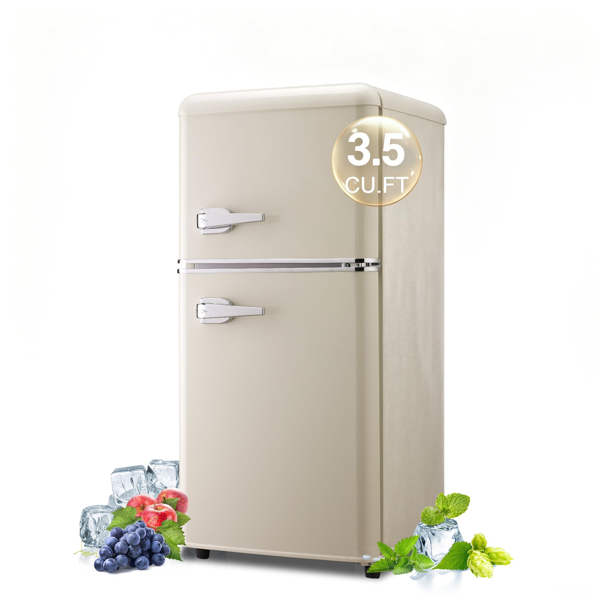 BINMIT Retro Mini Fridge