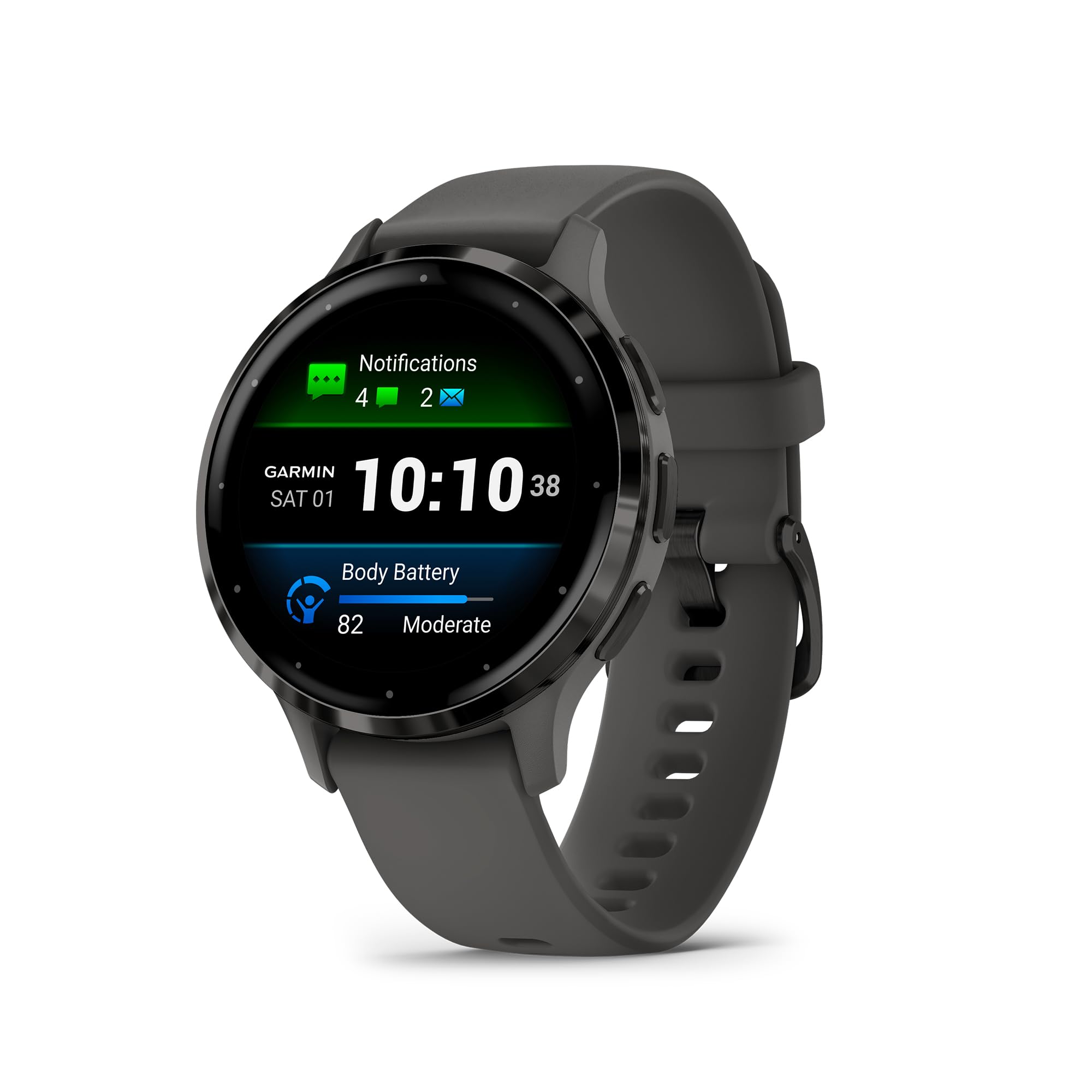 Garmin Venu 3S, Fitness Smartwatch, 41mm, Pebble (Gray)