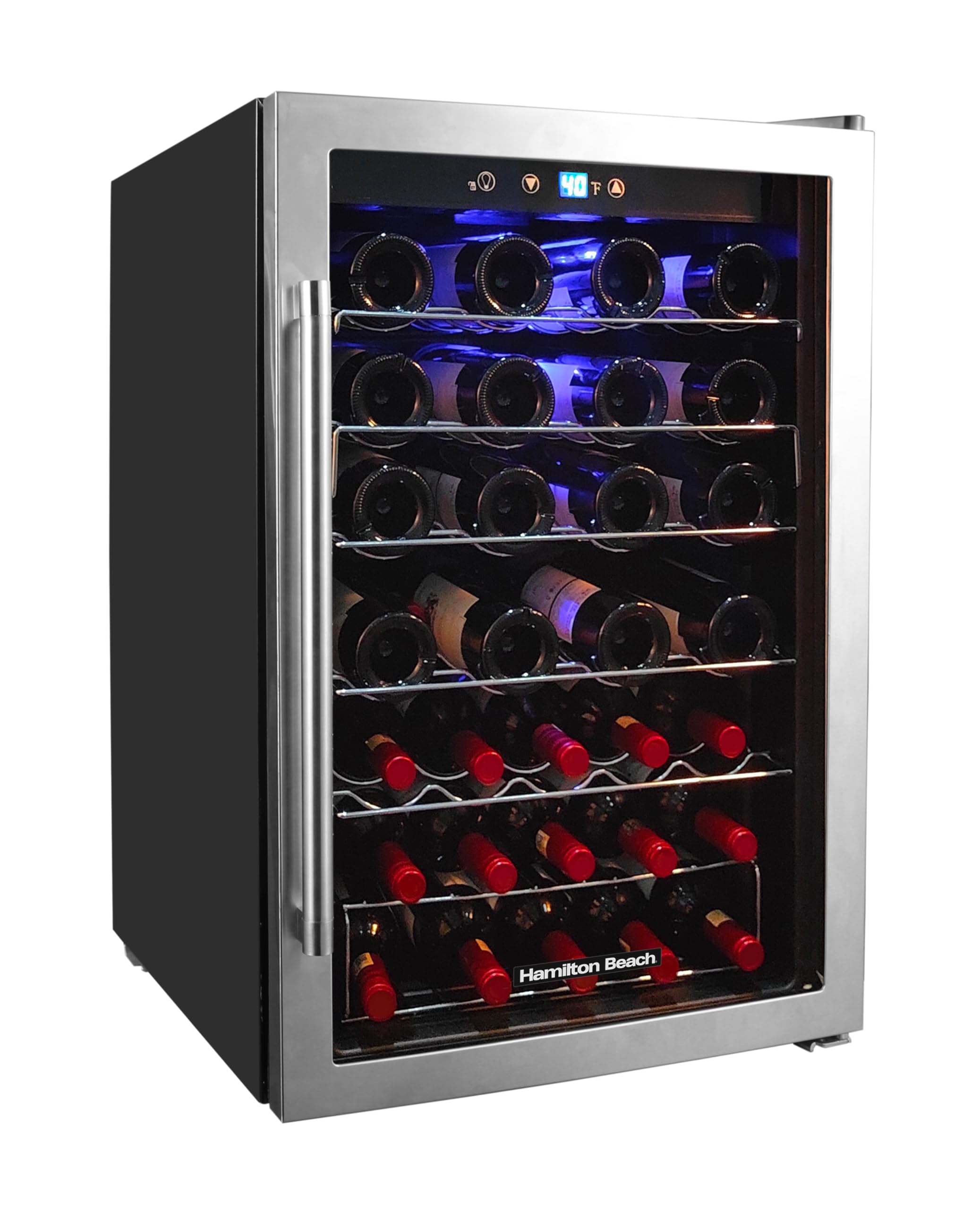 Hamilton Beach HBWF4303, 43-Bottle Wine Cooler Fridge