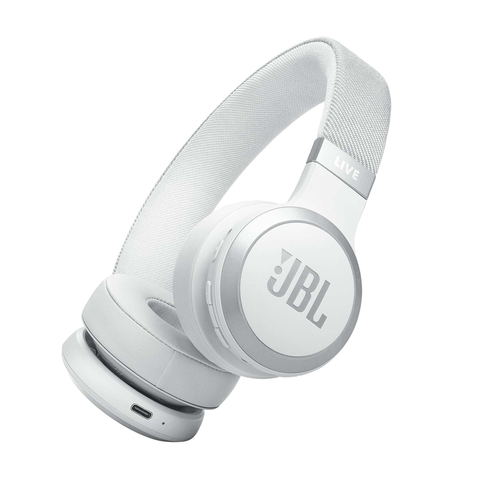JBL Live 670NC - Wireless On-Ear Headphones (White)