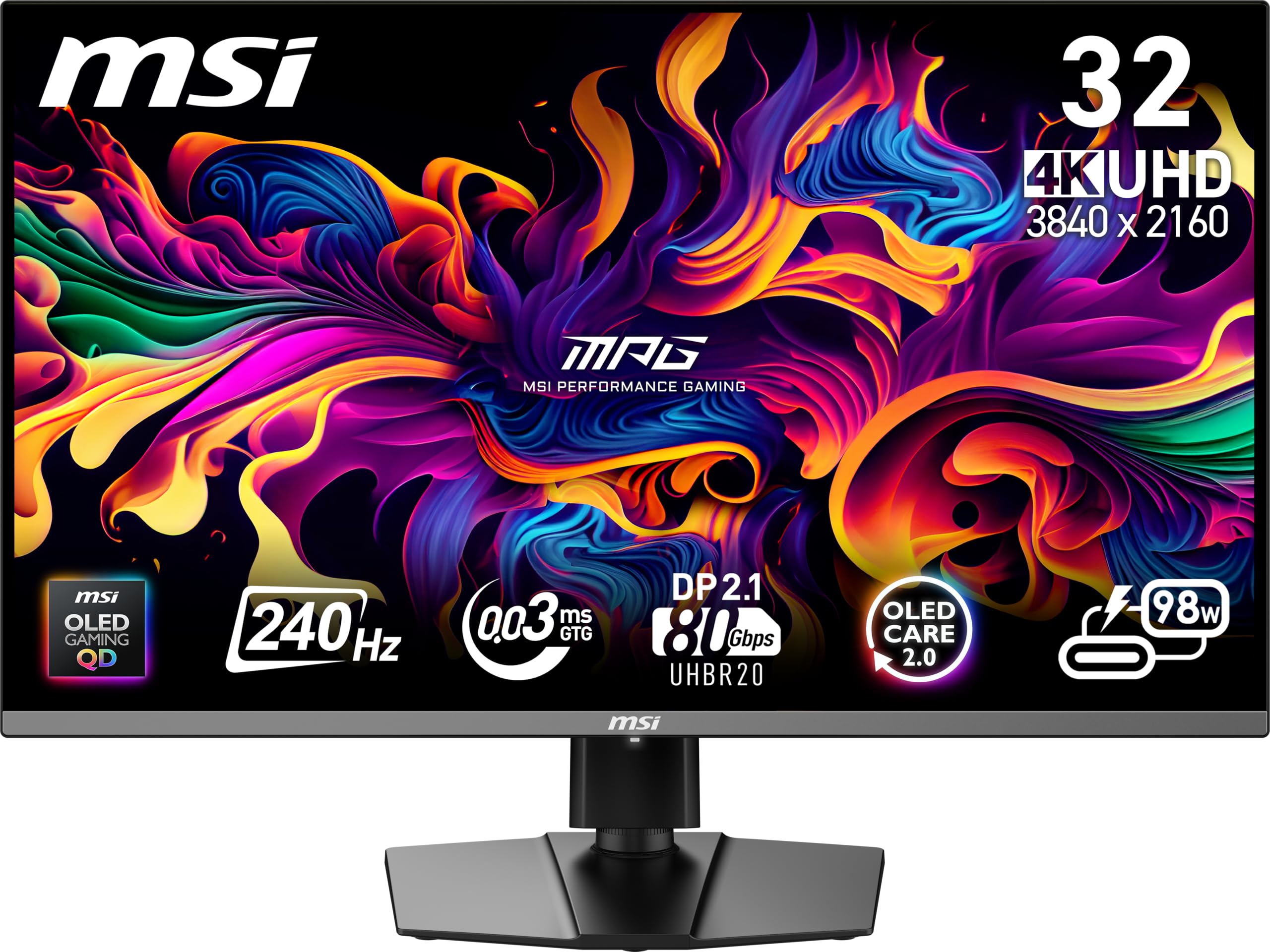 msi MPG 322URX QD-OLED 3840 x 2160