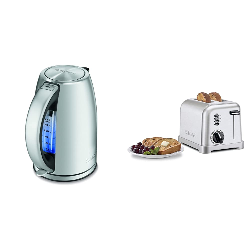 Cuisinart Cordless Electric Kettle 2-Slice Toaster