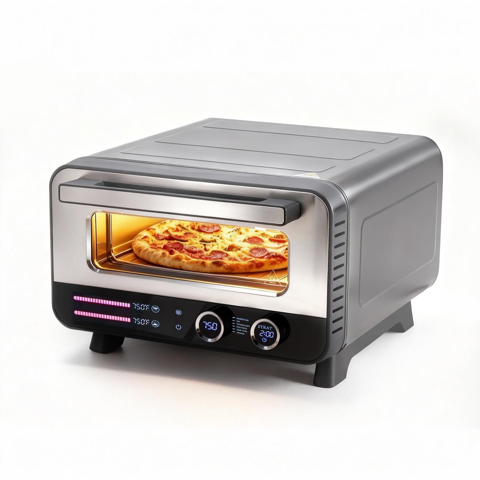 NEWBULIG Pizza Oven Indoor, Electric Pizza Maker