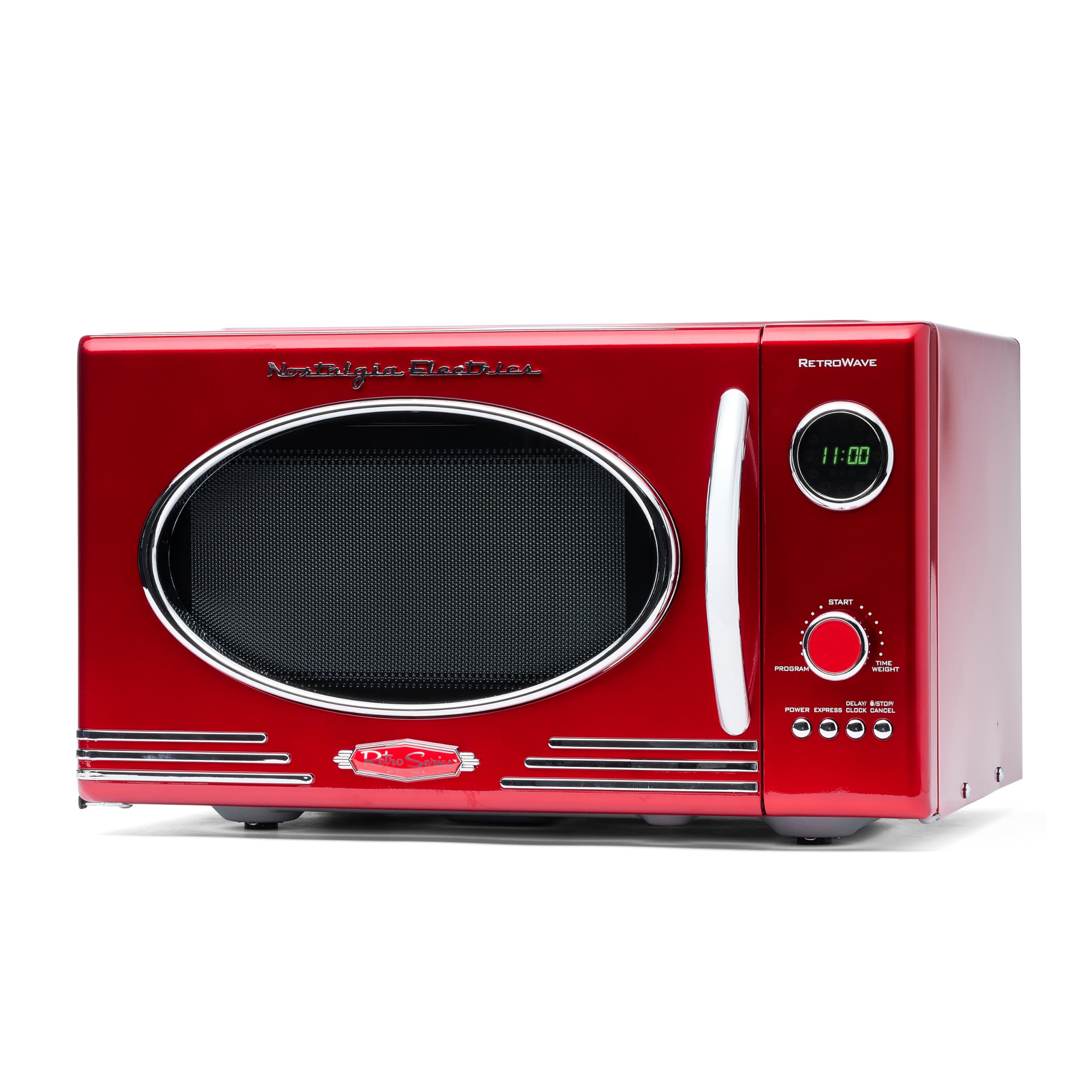 Nostalgia Retro Countertop Microwave Oven, 0.9 Cu.
