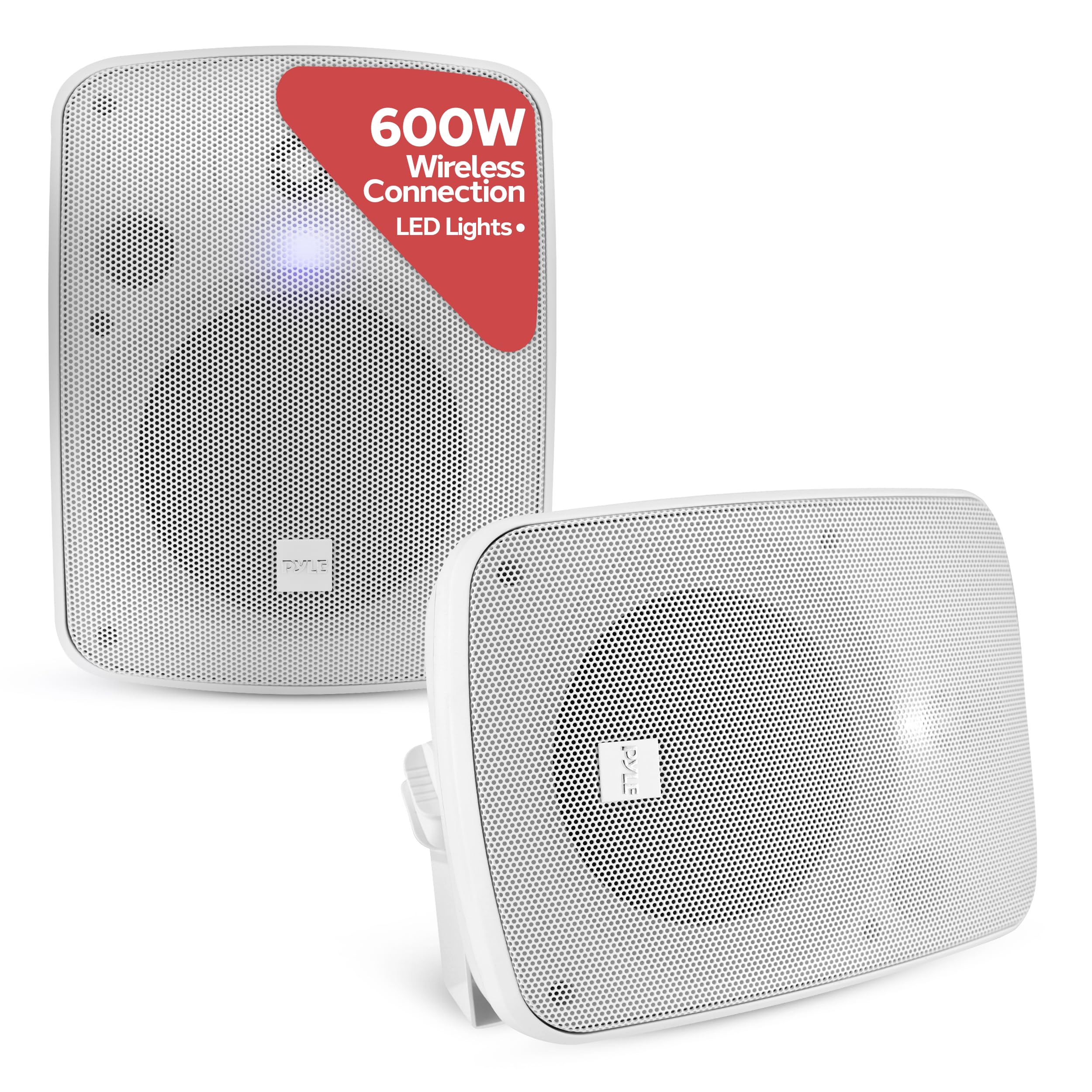 Pyle 5.25 Outdoor Bluetooth Speakers, Waterproof Wall