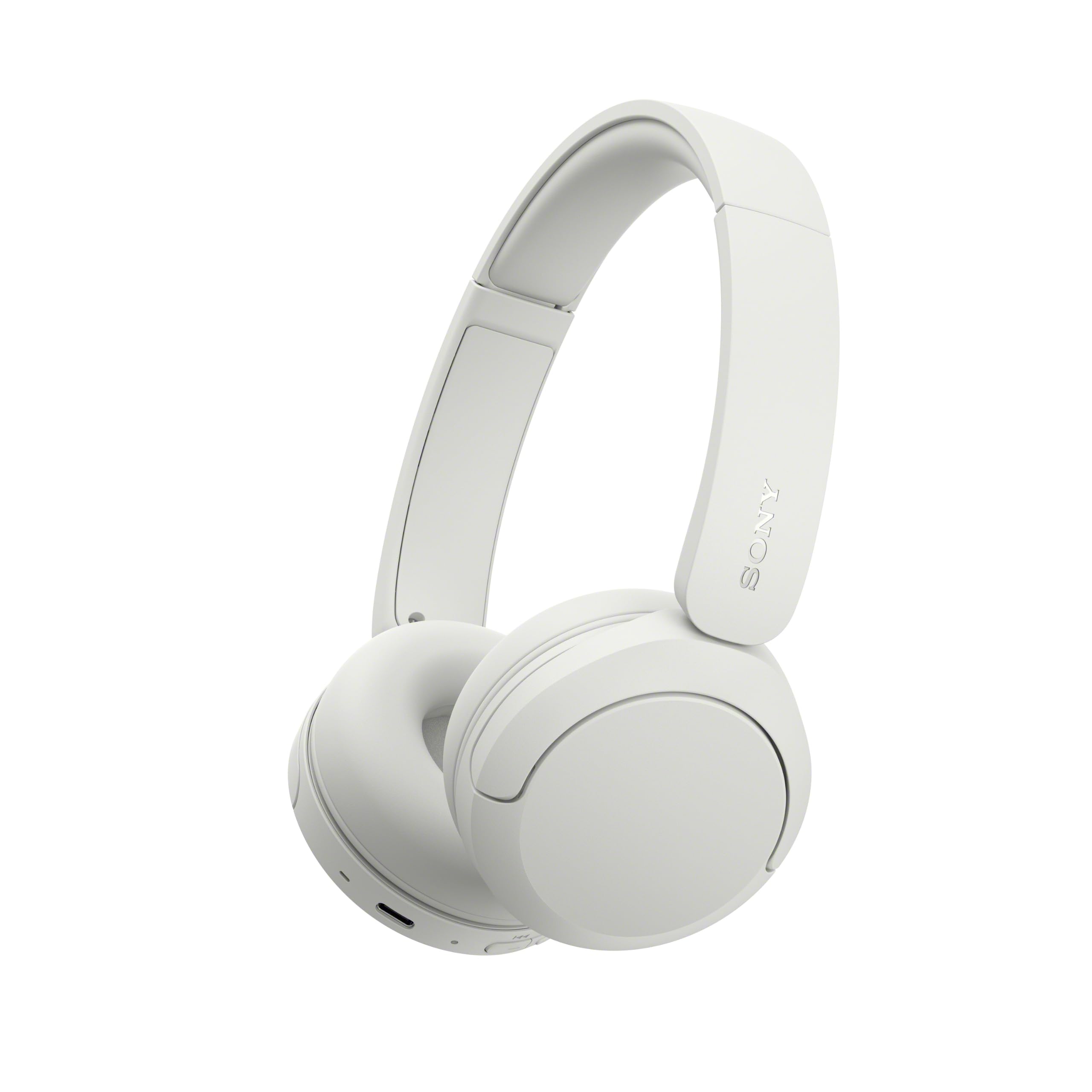 Sony WH-CH530 Wireless On-Ear Bluetooth Headphones (White)