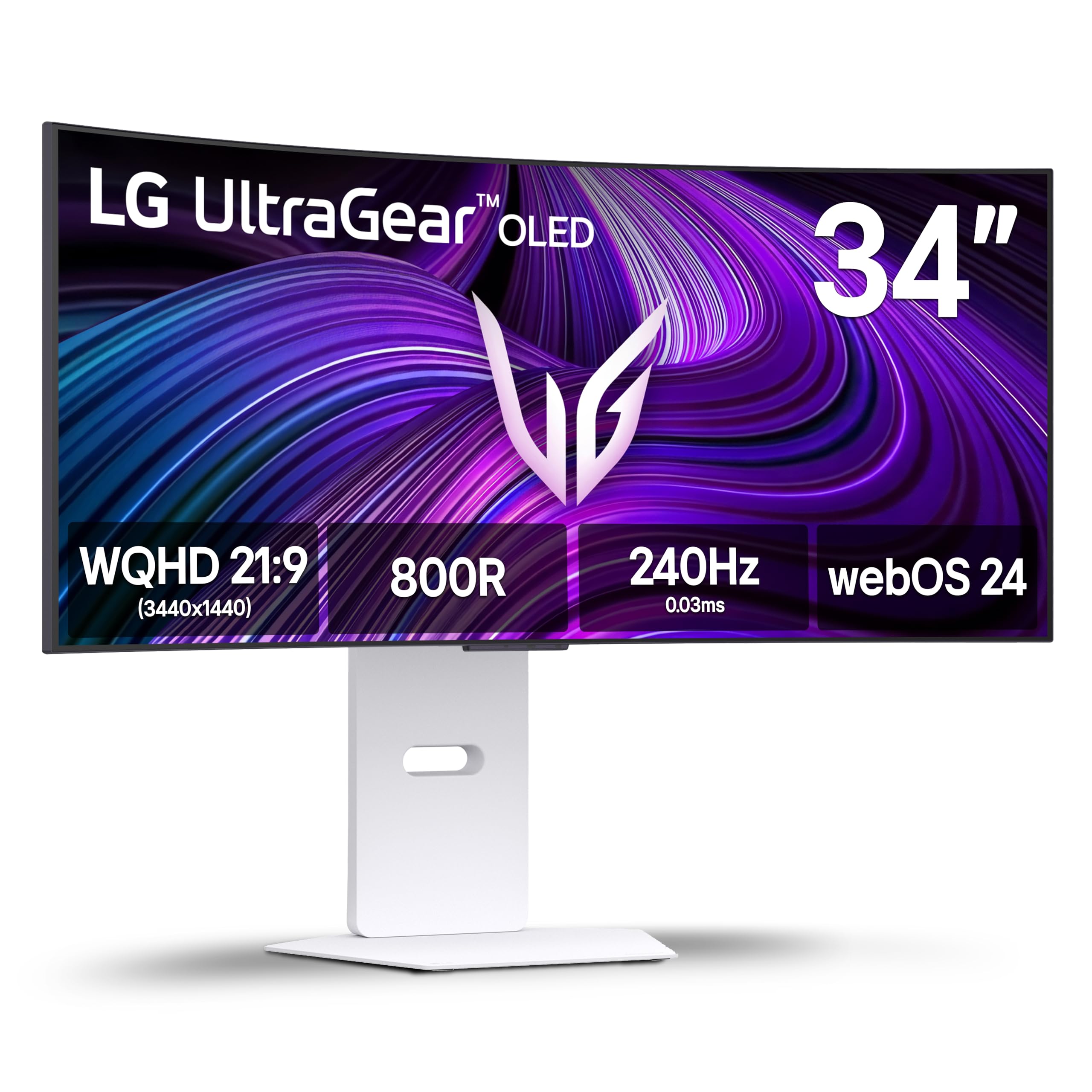 LG 34GX90SA-W Ultragear WQHD OLED Curved Gaming