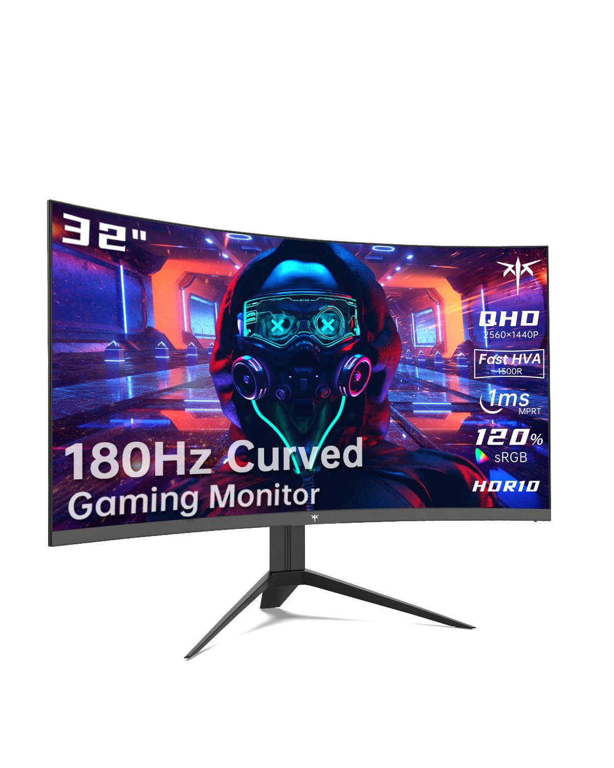 KTC 32 Curved Gaming Monitor, 2K 180Hz
