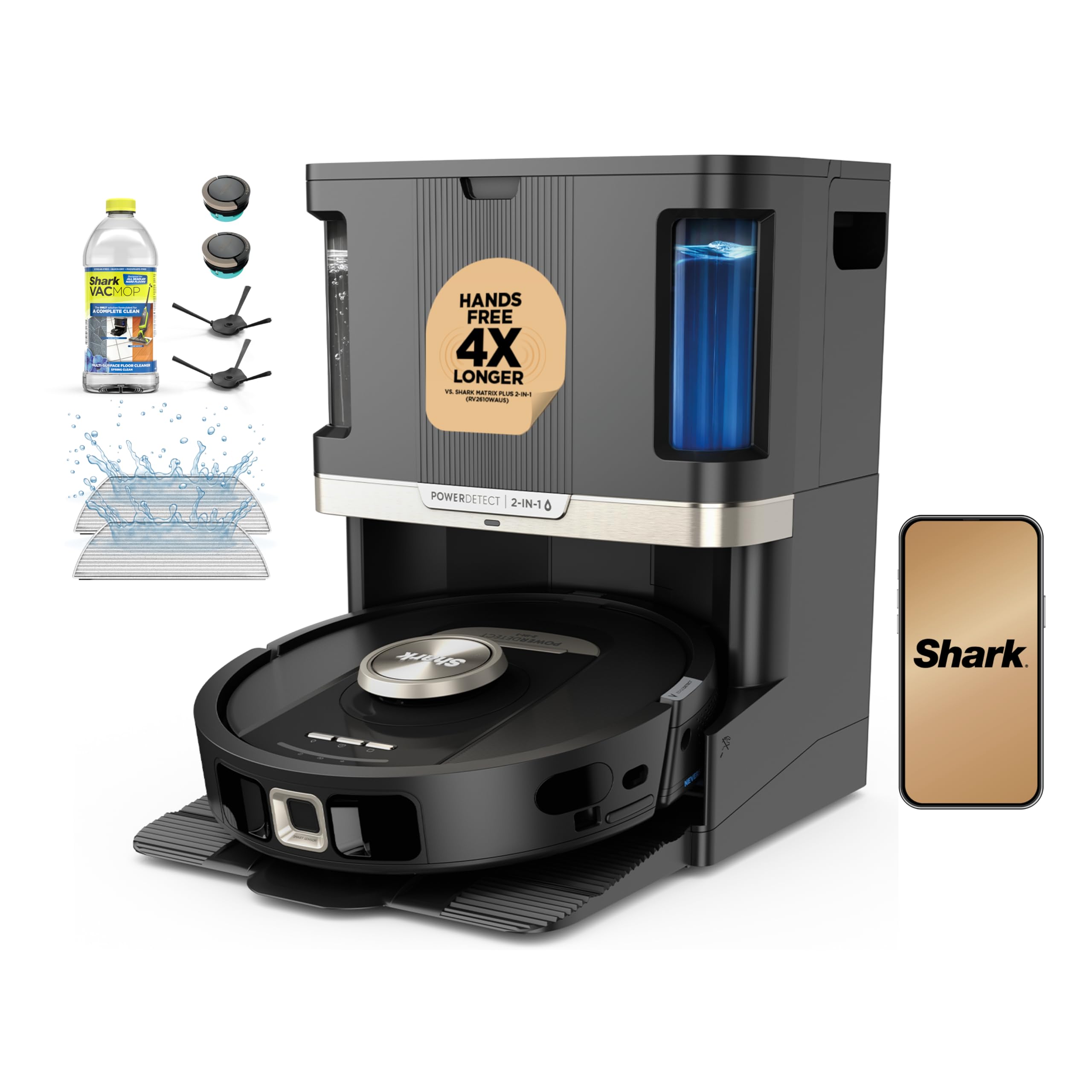 Shark Robot Vacuum & Mop Combo, PowerDetect