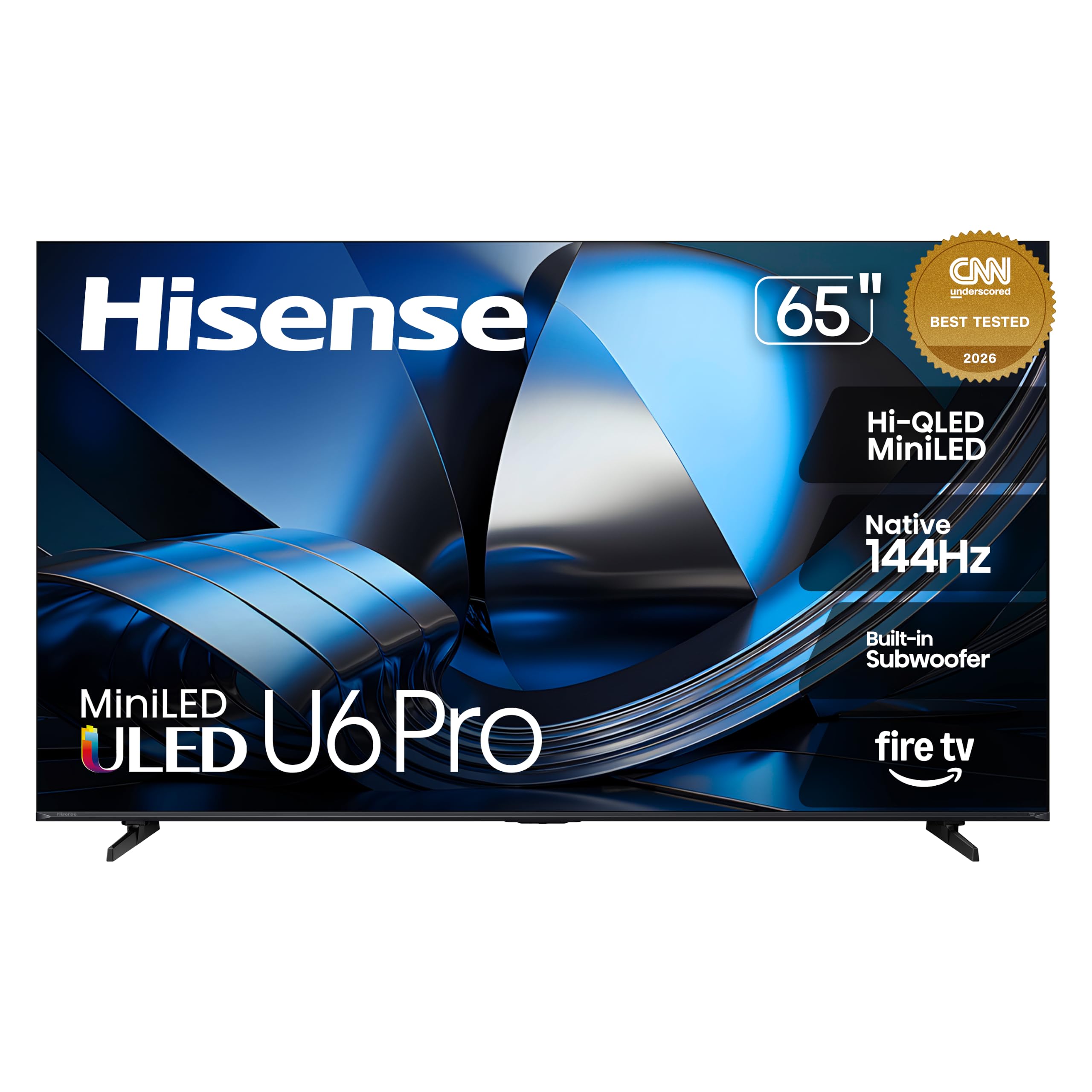 Hisense 65-inch U6 Pro Mini-LED ULED 4K (Black)