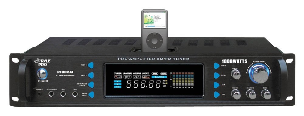 Pyle P1002AI 1000 Watts Hybrid Receiver Pre-Amplifier