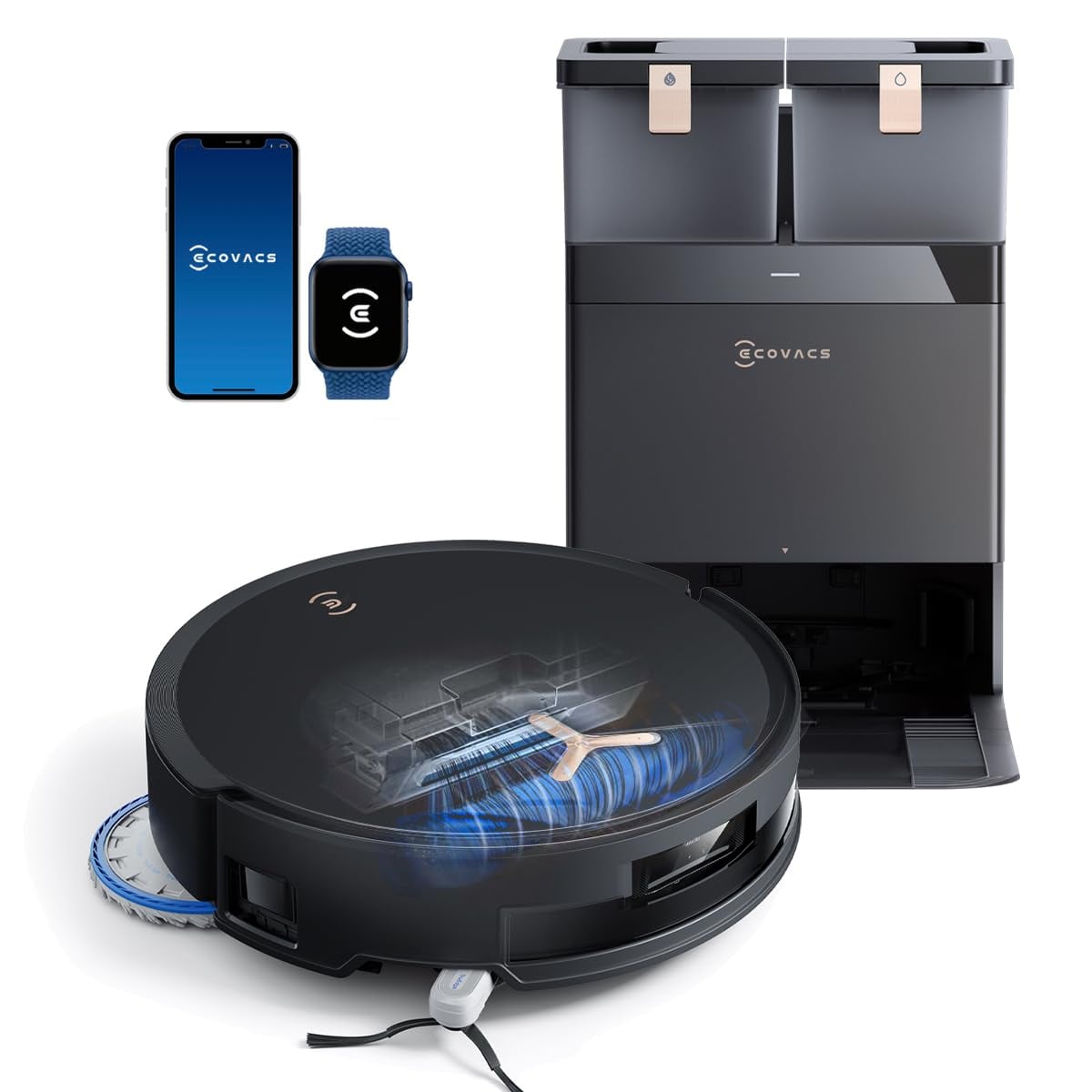 ECOVACS DEEBOT T50 MAX Robot Vacuum Mop,18,500Pa