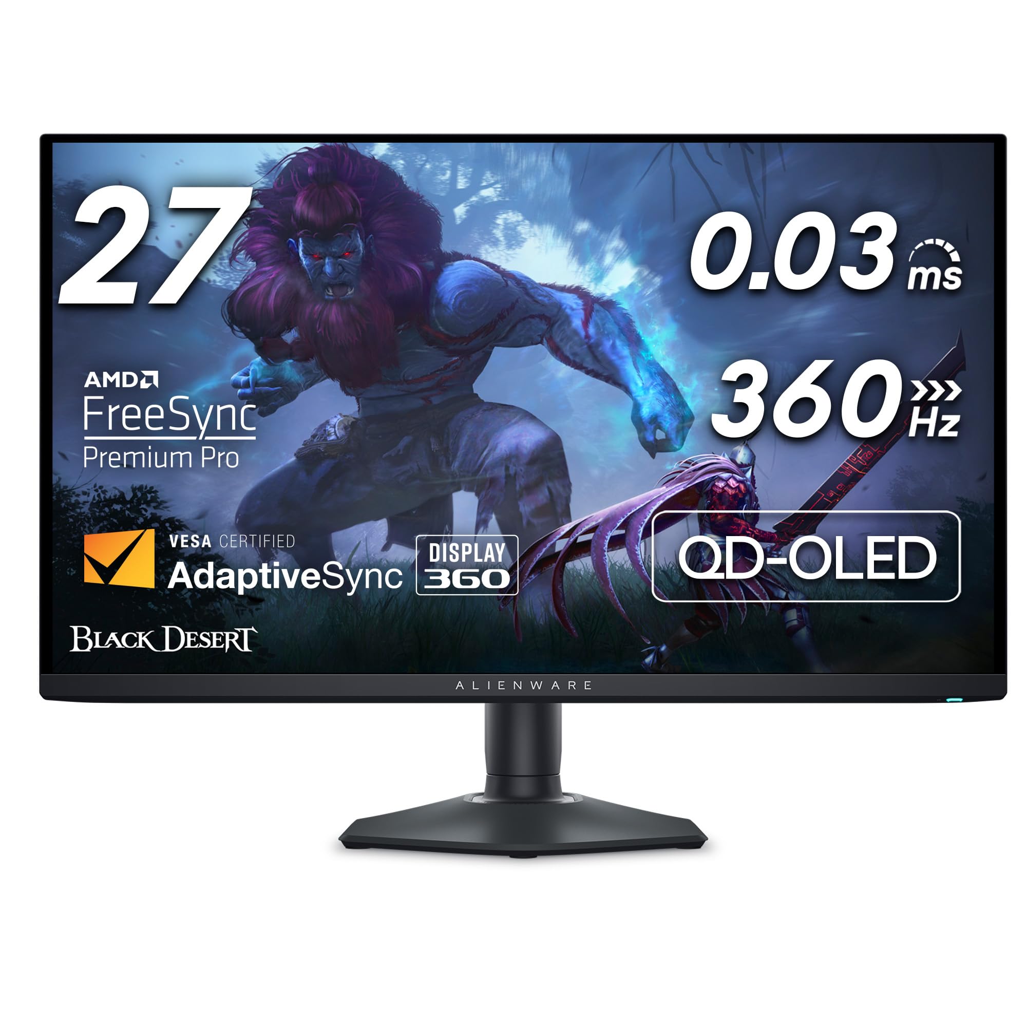 Alienware AW2725DF OLED Gaming Monitor Quantom-Dot WQHD
